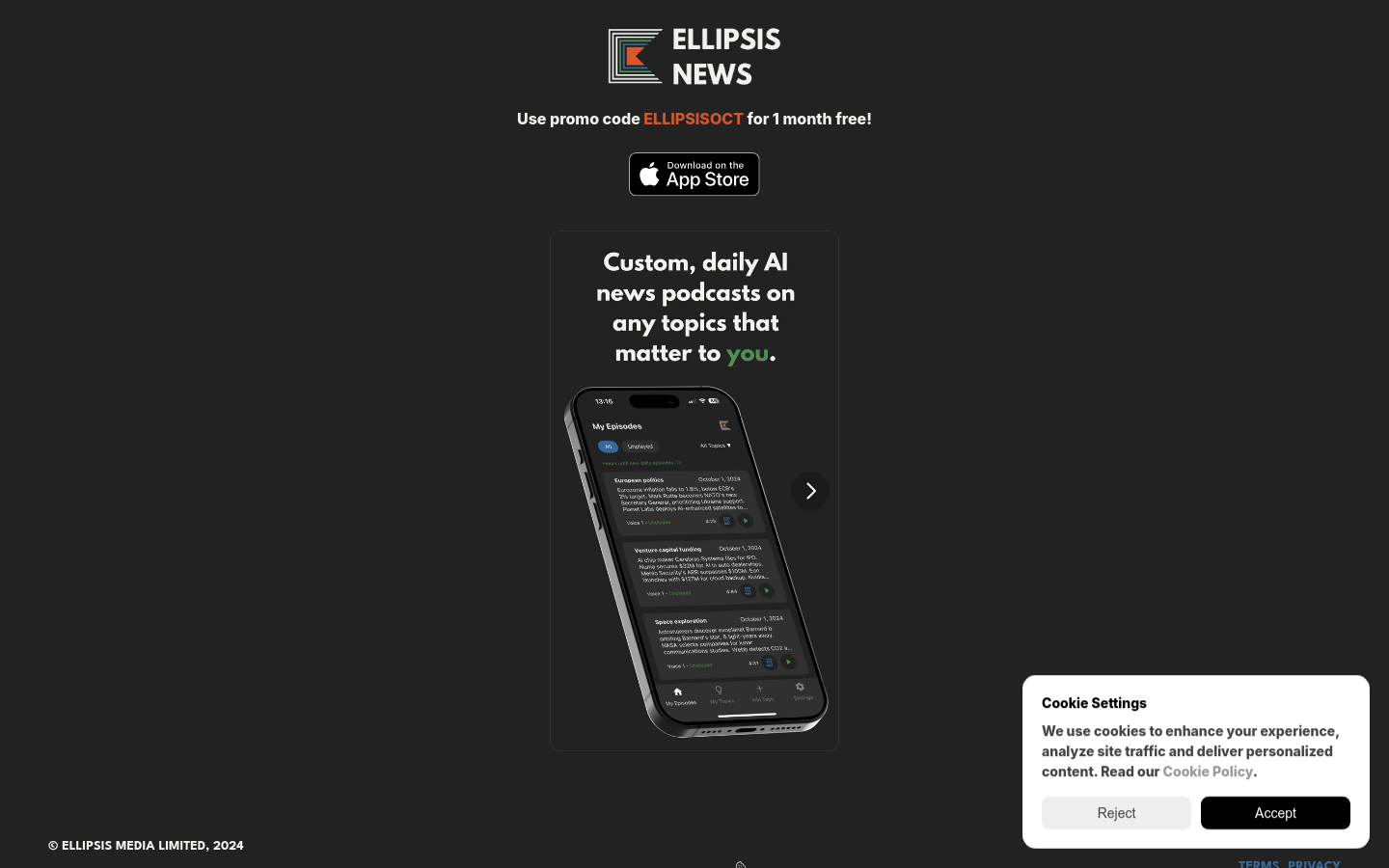 Ellipsis News product screenshot