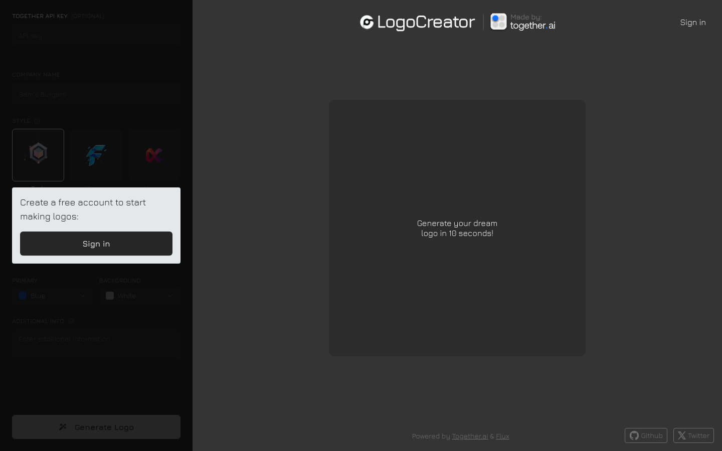 Logo-creator.io product screenshot