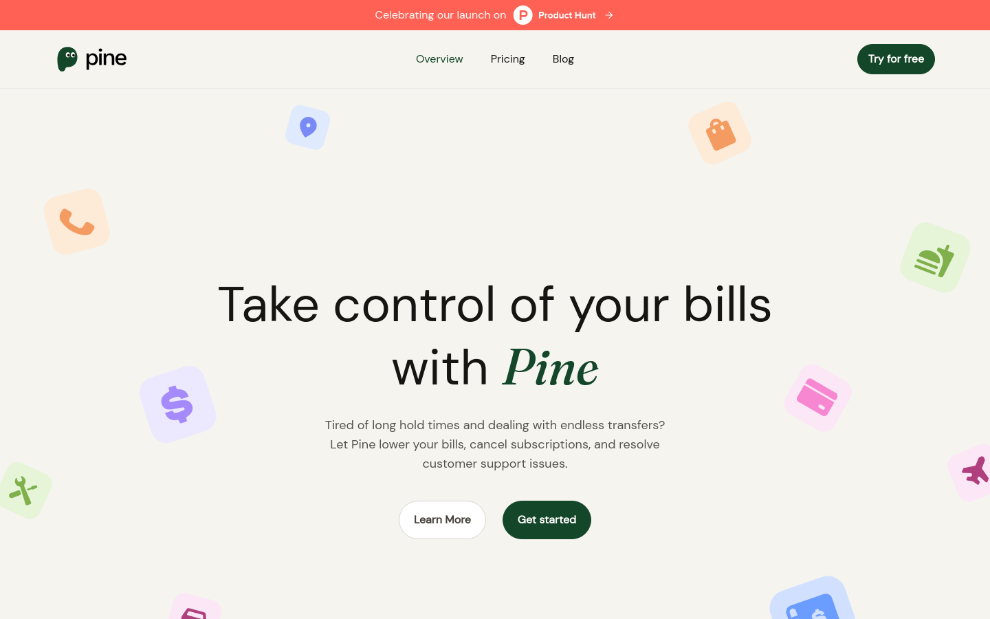 Pine product screenshot