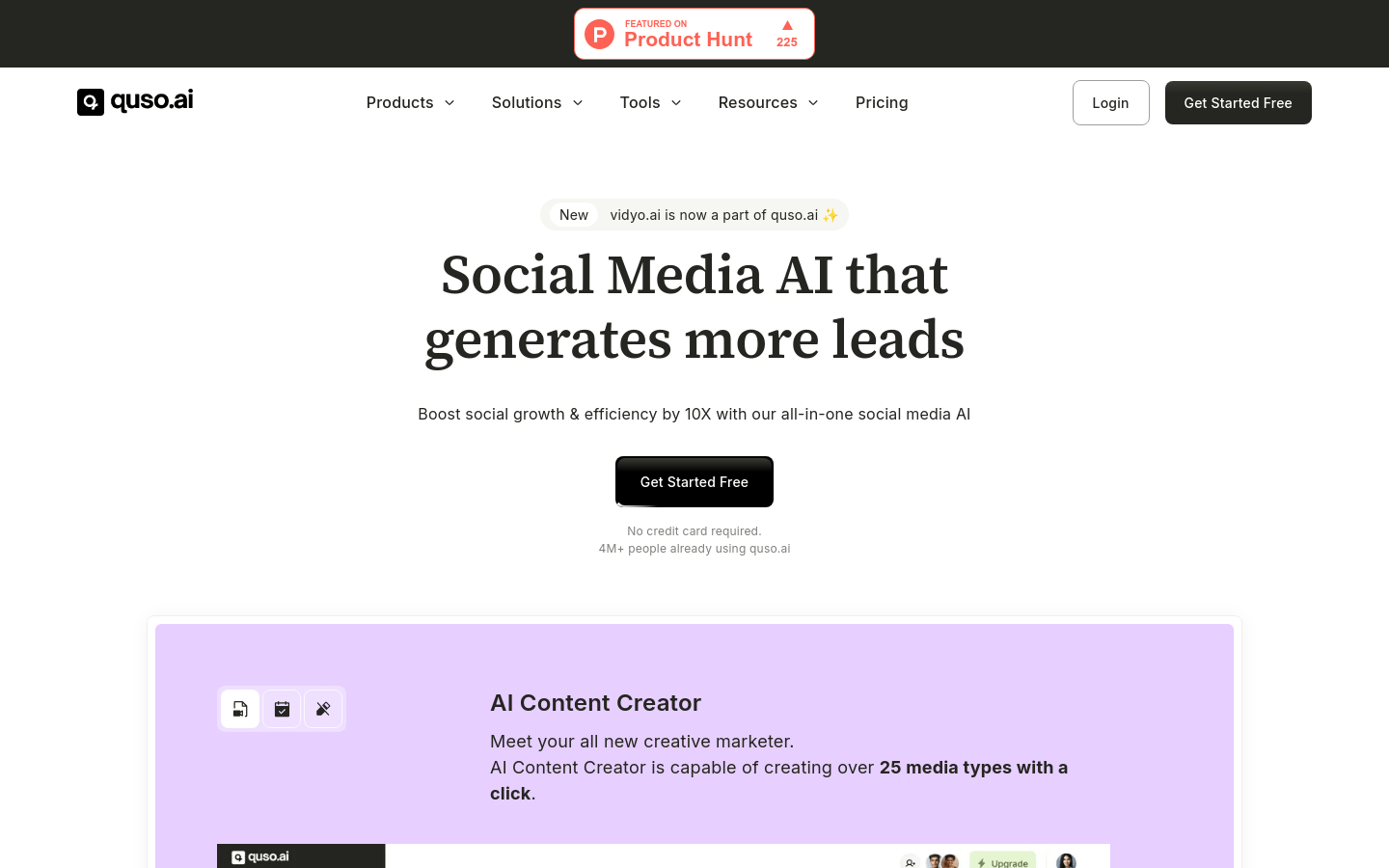 quso.ai product screenshot