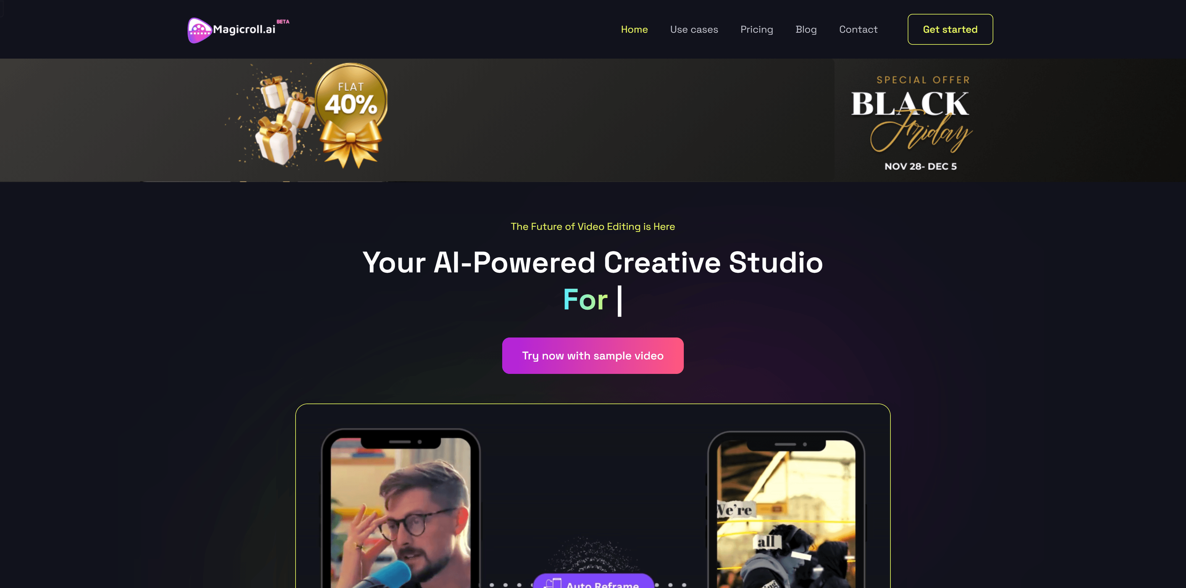 Magicroll.ai product screenshot