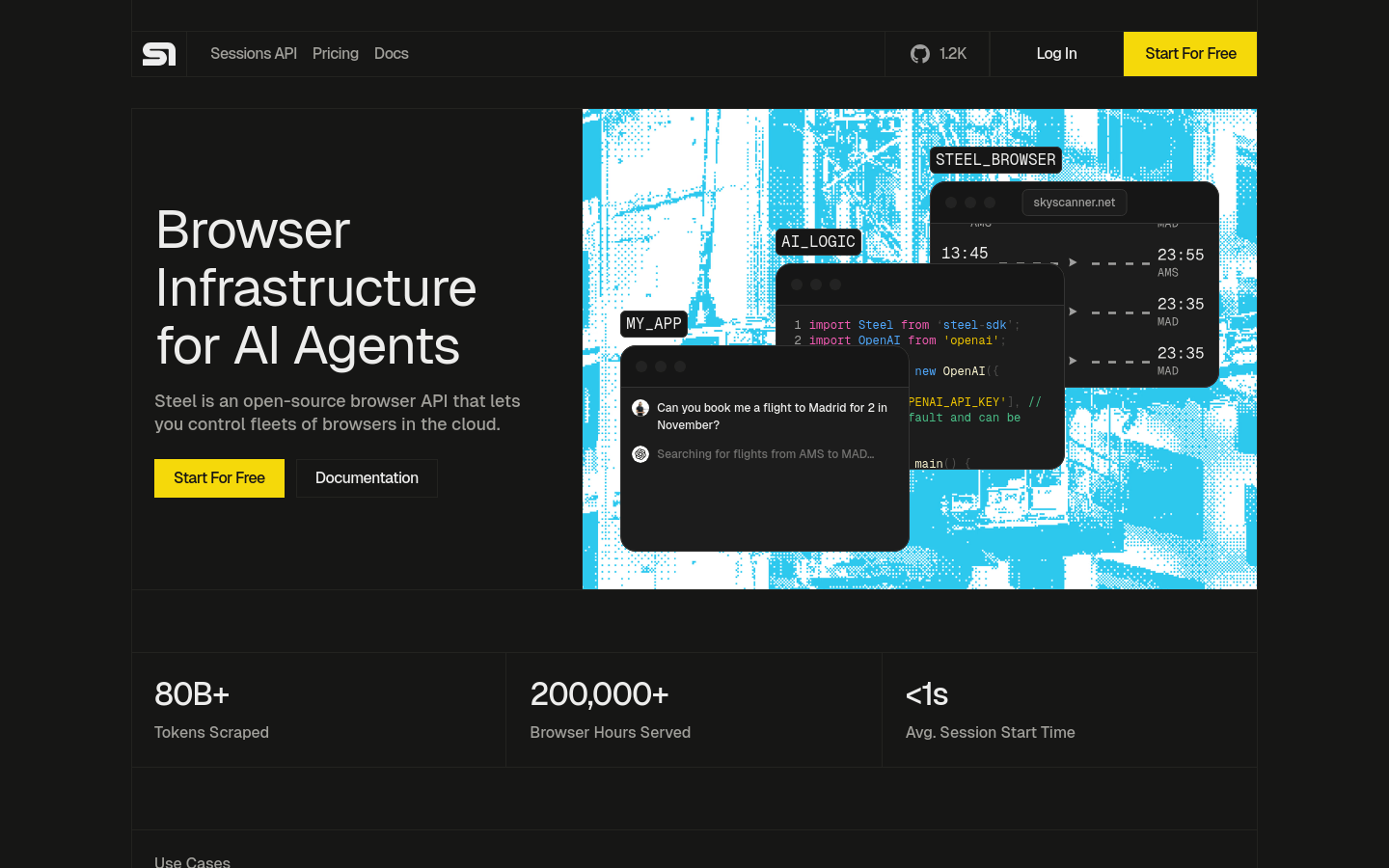 Steel product screenshot
