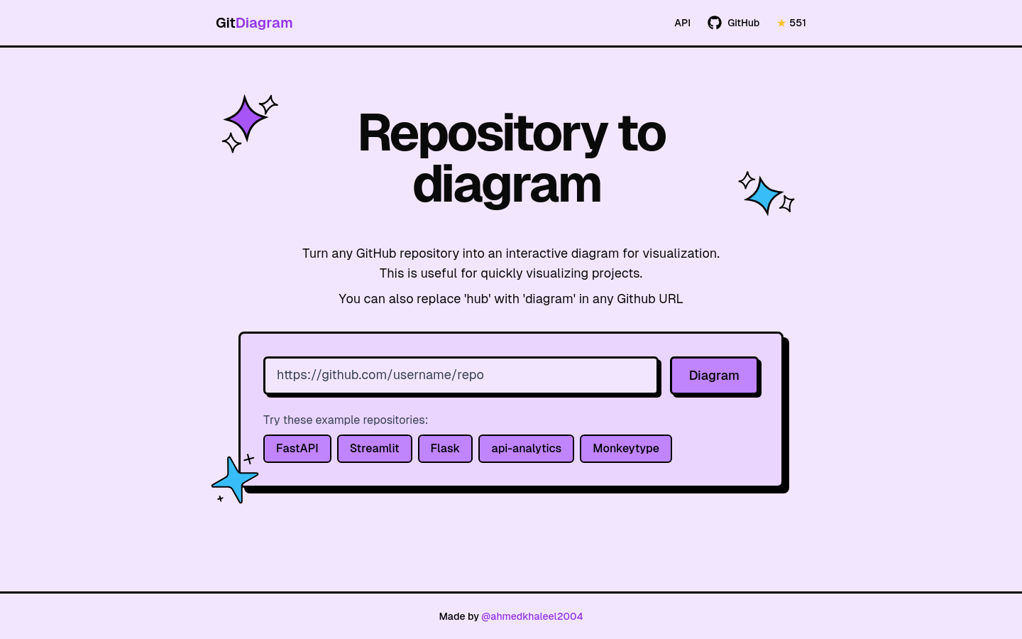 GitDiagram product screenshot
