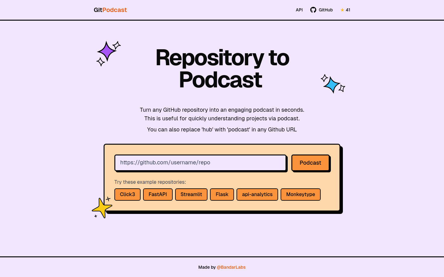 GitPodcast product screenshot