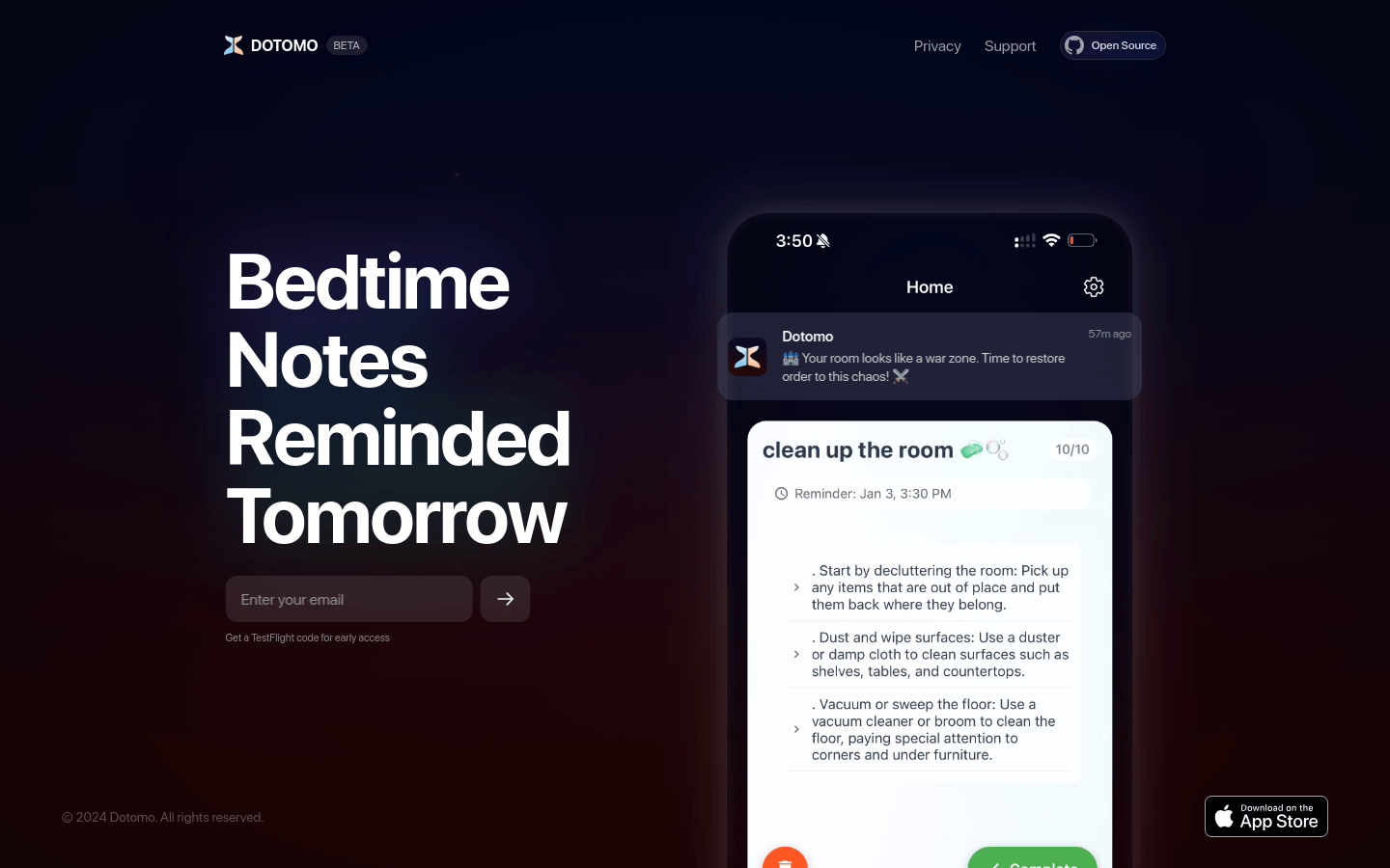 Dotomo product screenshot