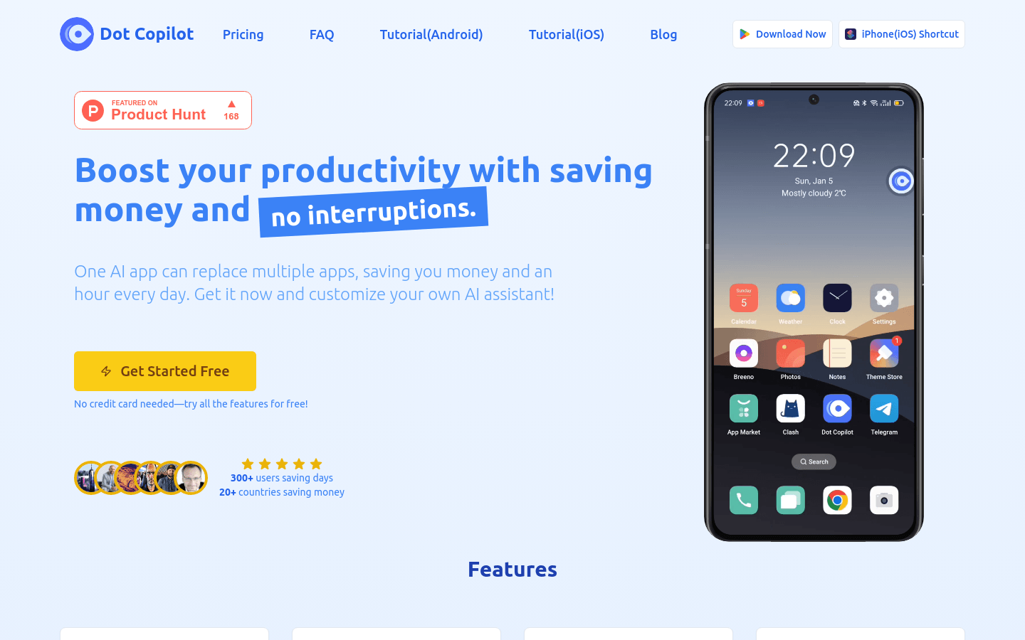 Dot Copilot product screenshot