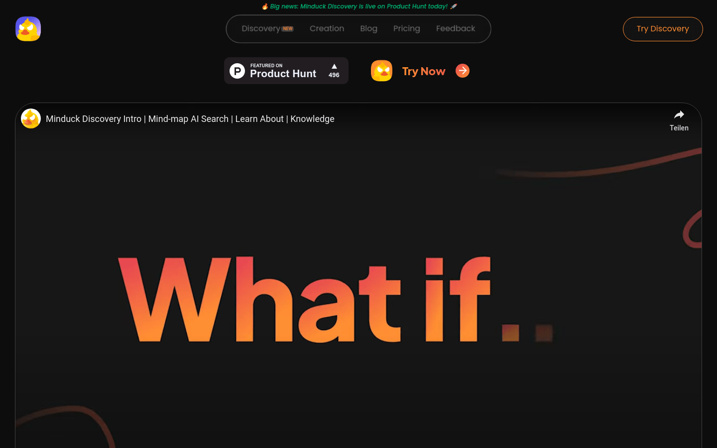 Minduck.com product screenshot