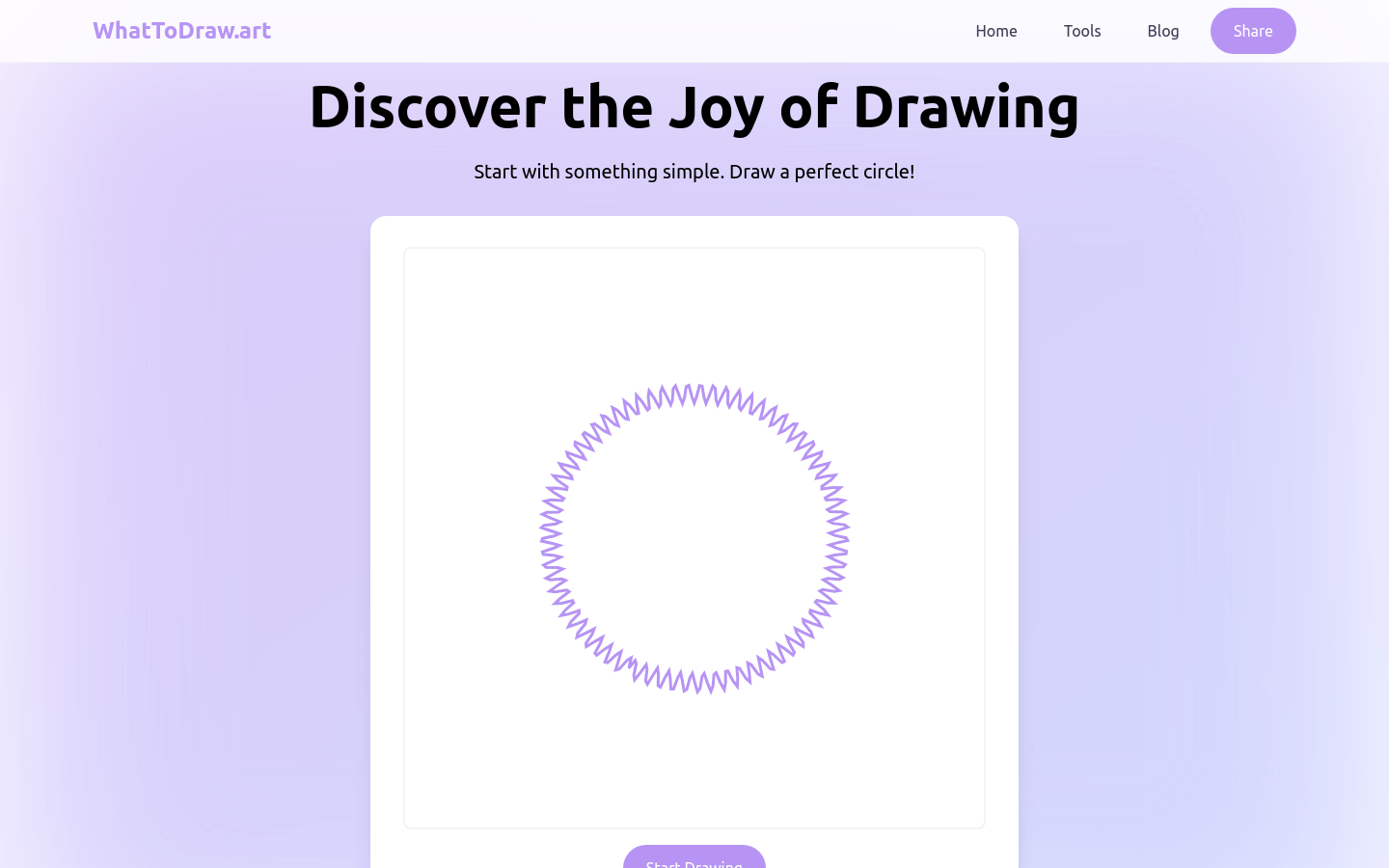 WhatToDraw.art product screenshot