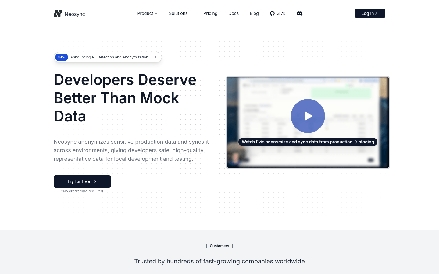 Neosync product screenshot