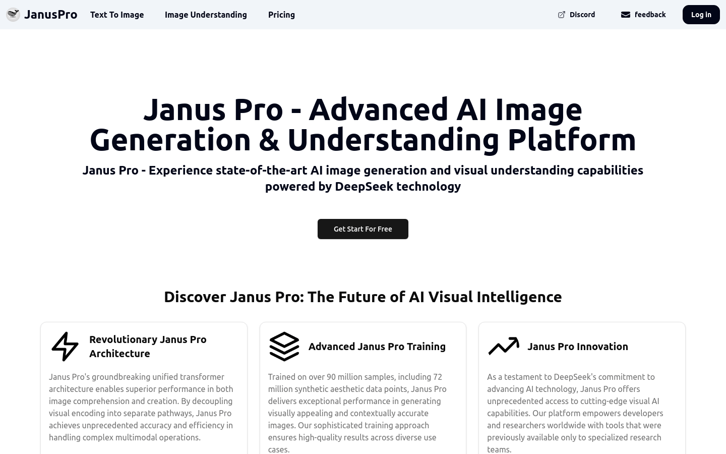 Janus Pro product screenshot