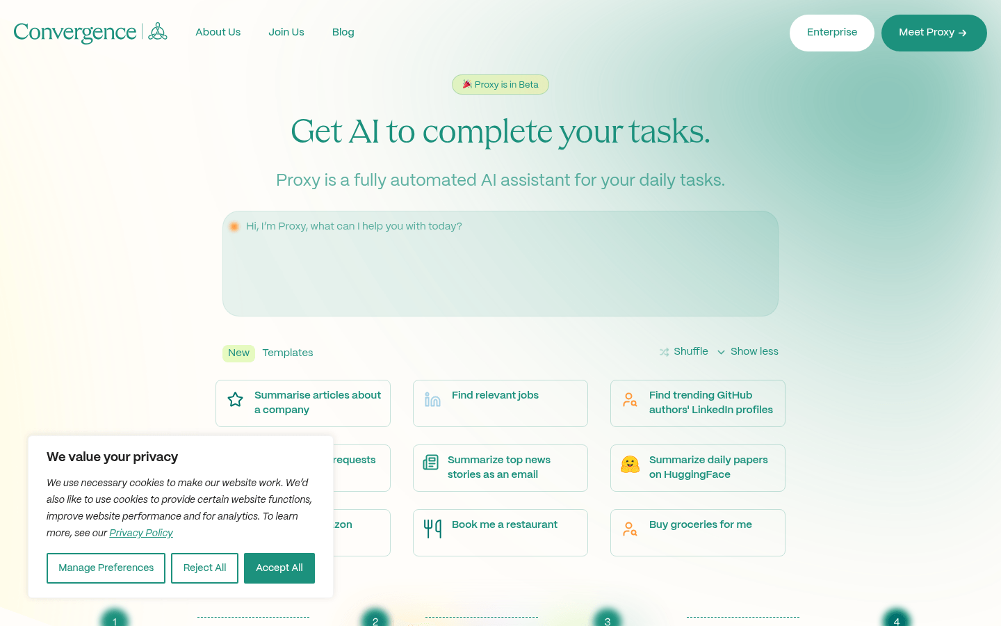 Proxy product screenshot