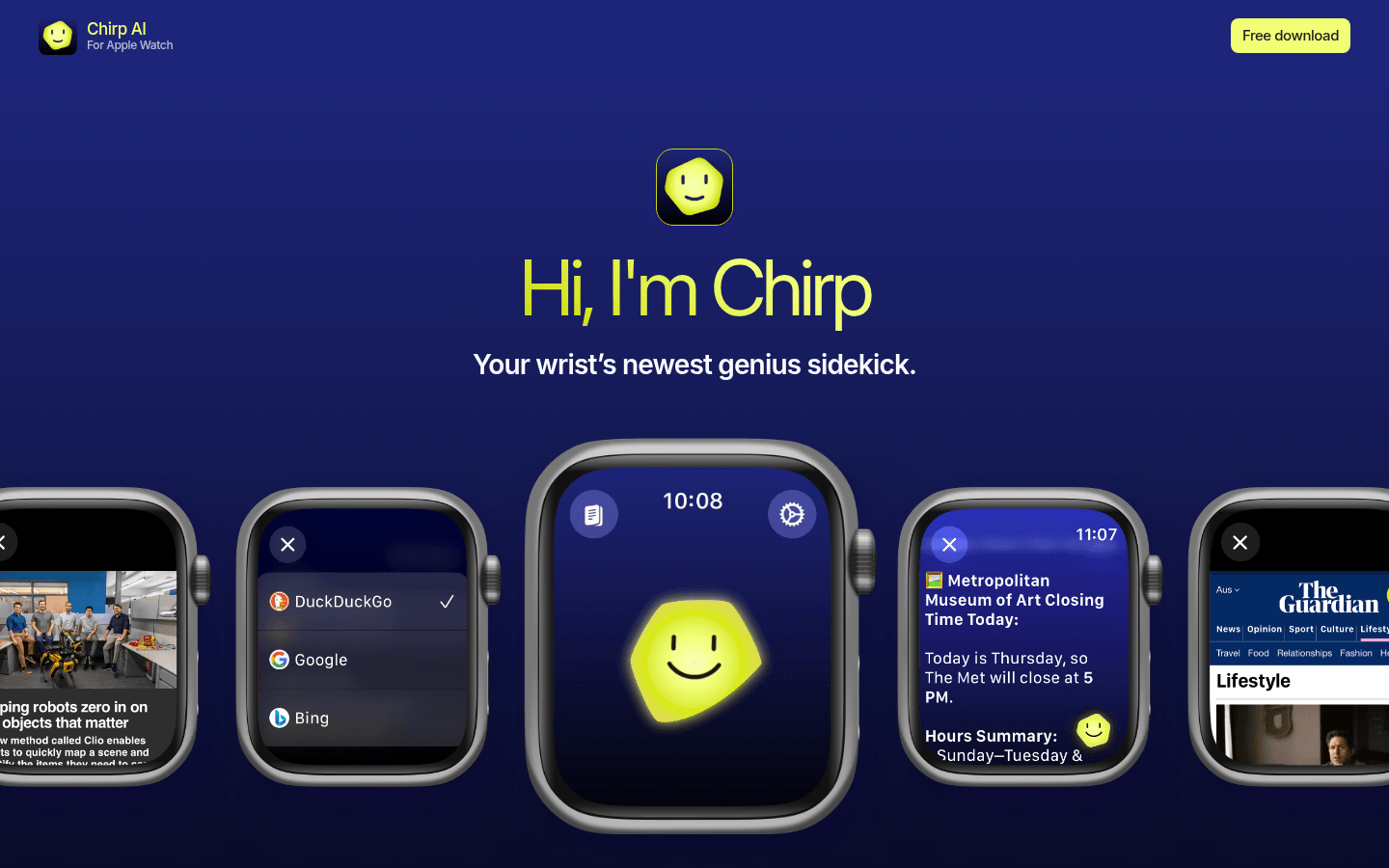 Chirp AI product screenshot
