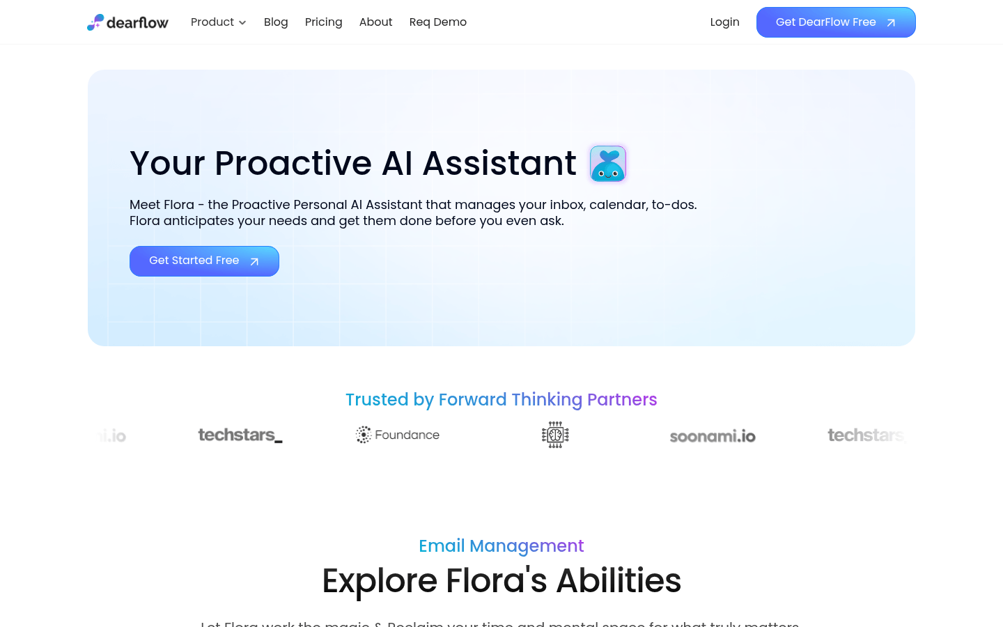 DearFlow product screenshot