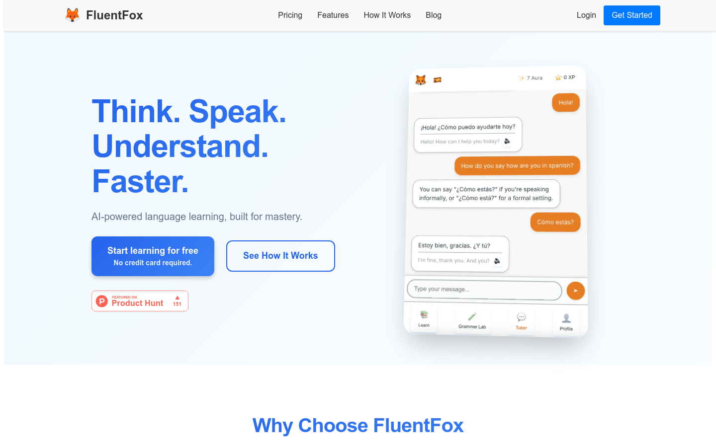 FluentFox product screenshot
