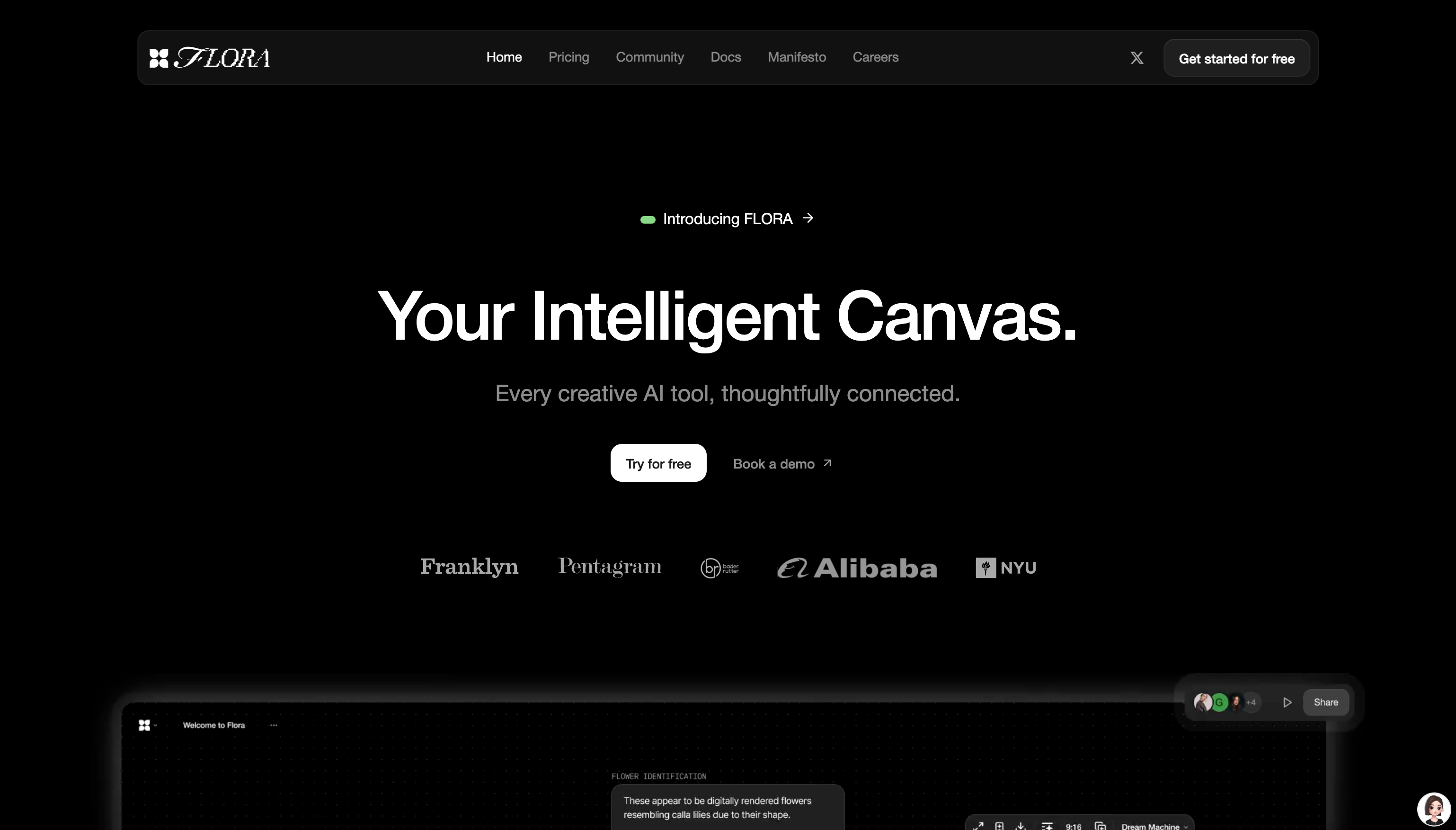 FLORA product screenshot
