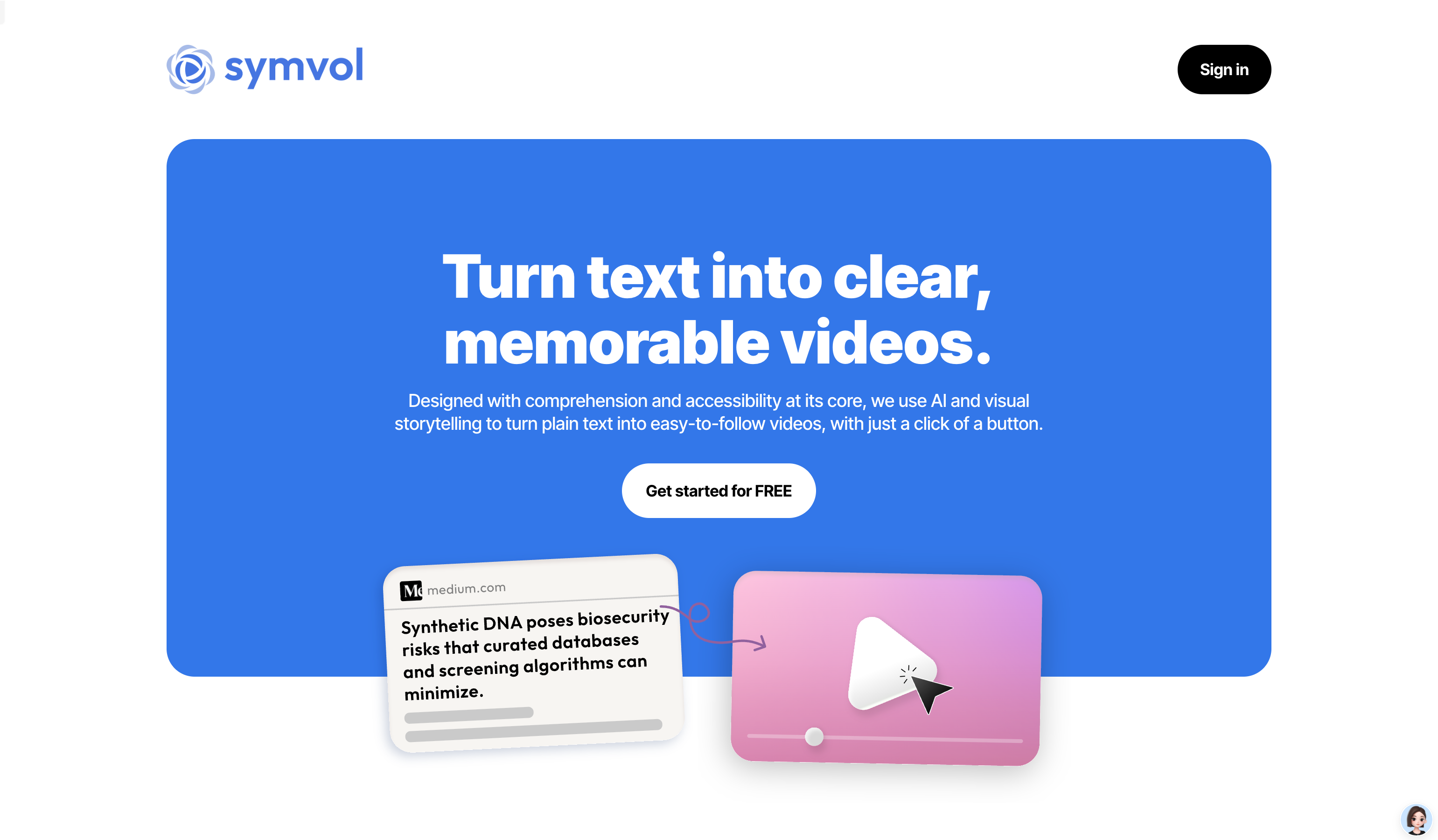 Symvol product screenshot