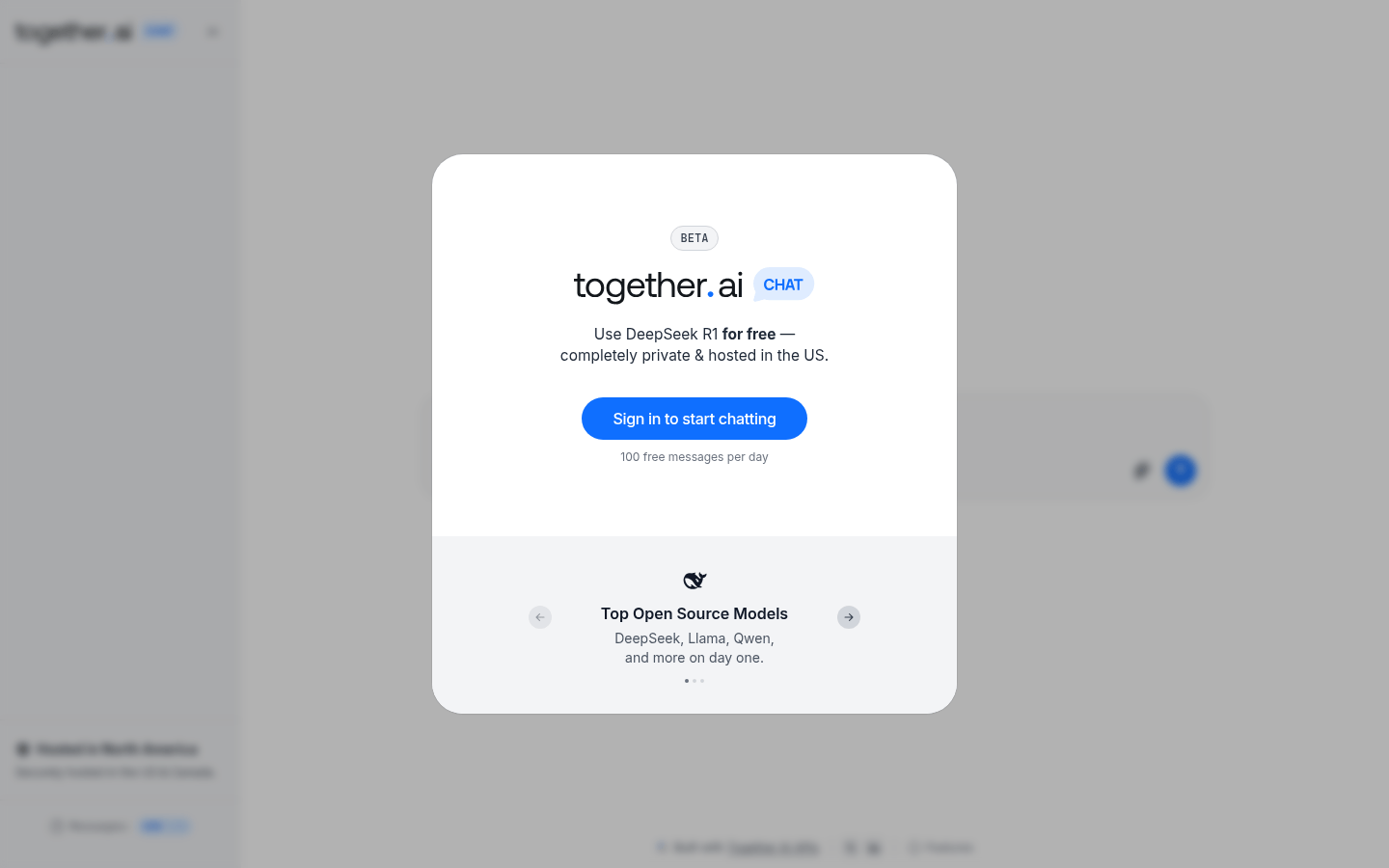 Together Chat product screenshot