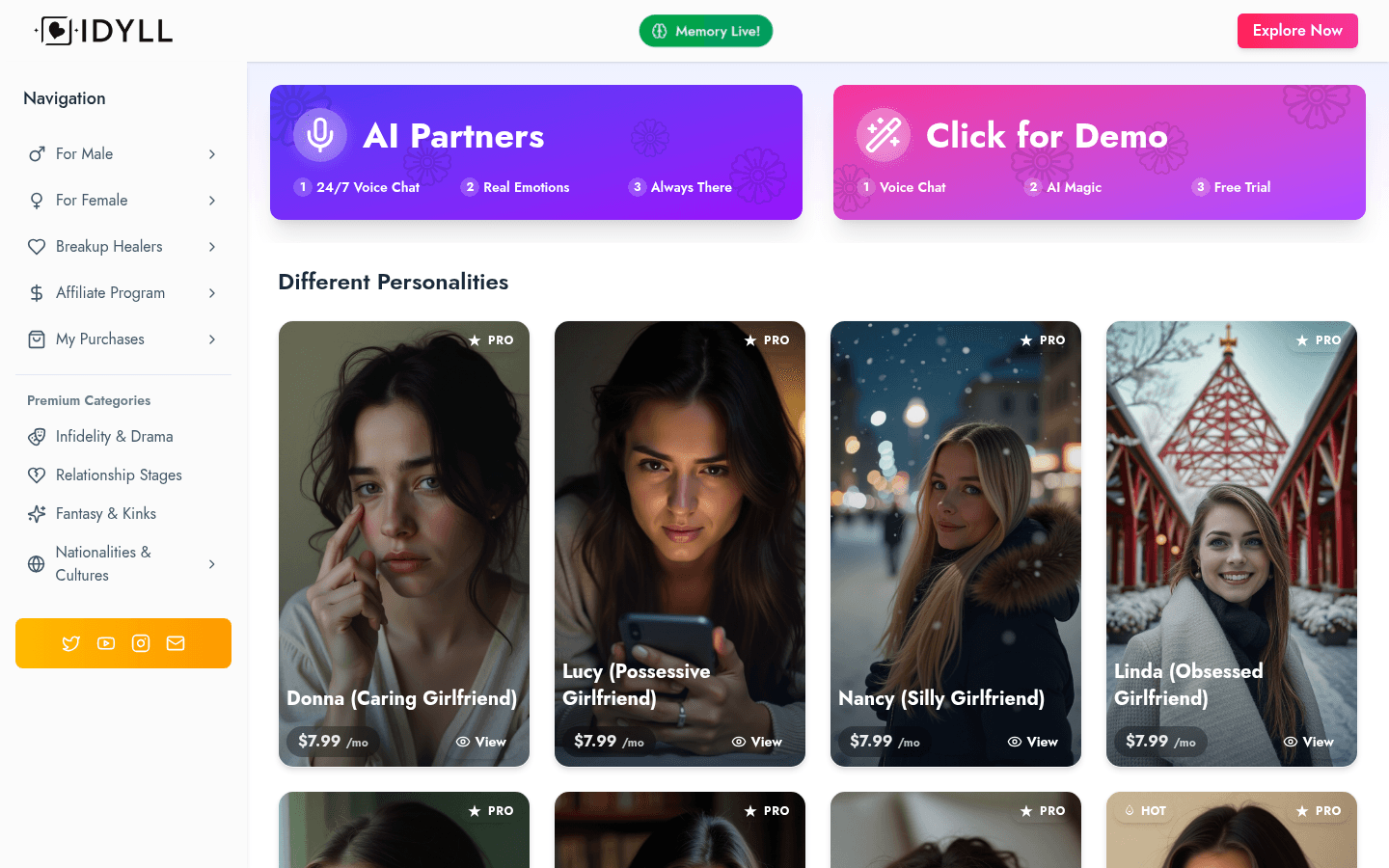 Idyll product screenshot