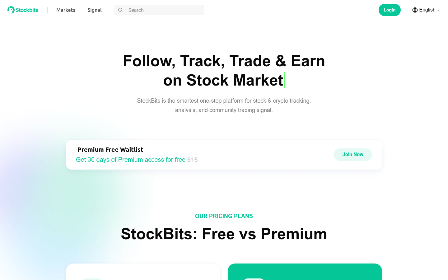 StockBits.AI product screenshot