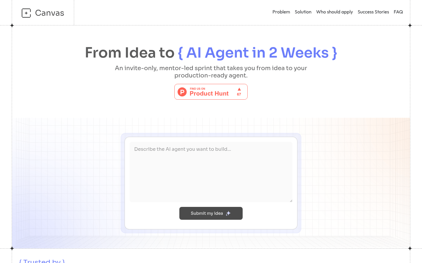Canvas AI Builder's Program product screenshot