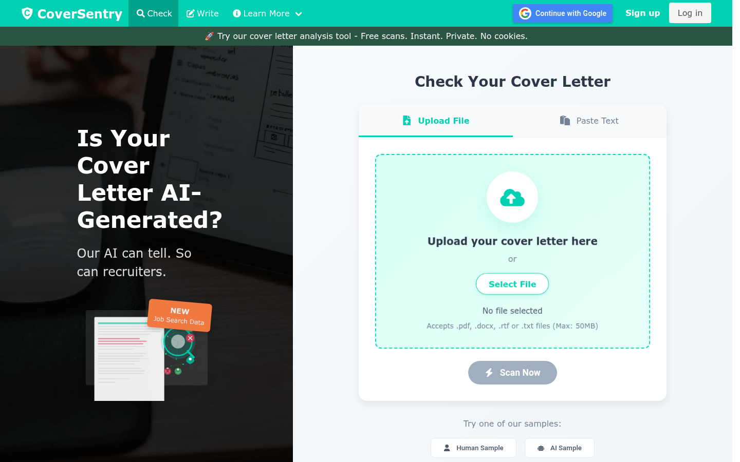 CoverSentry product screenshot