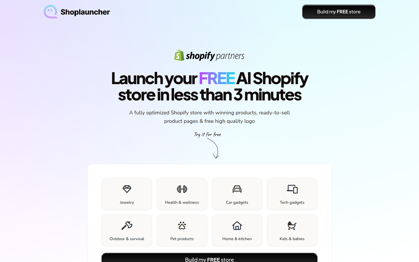 Shoplauncher AI product screenshot