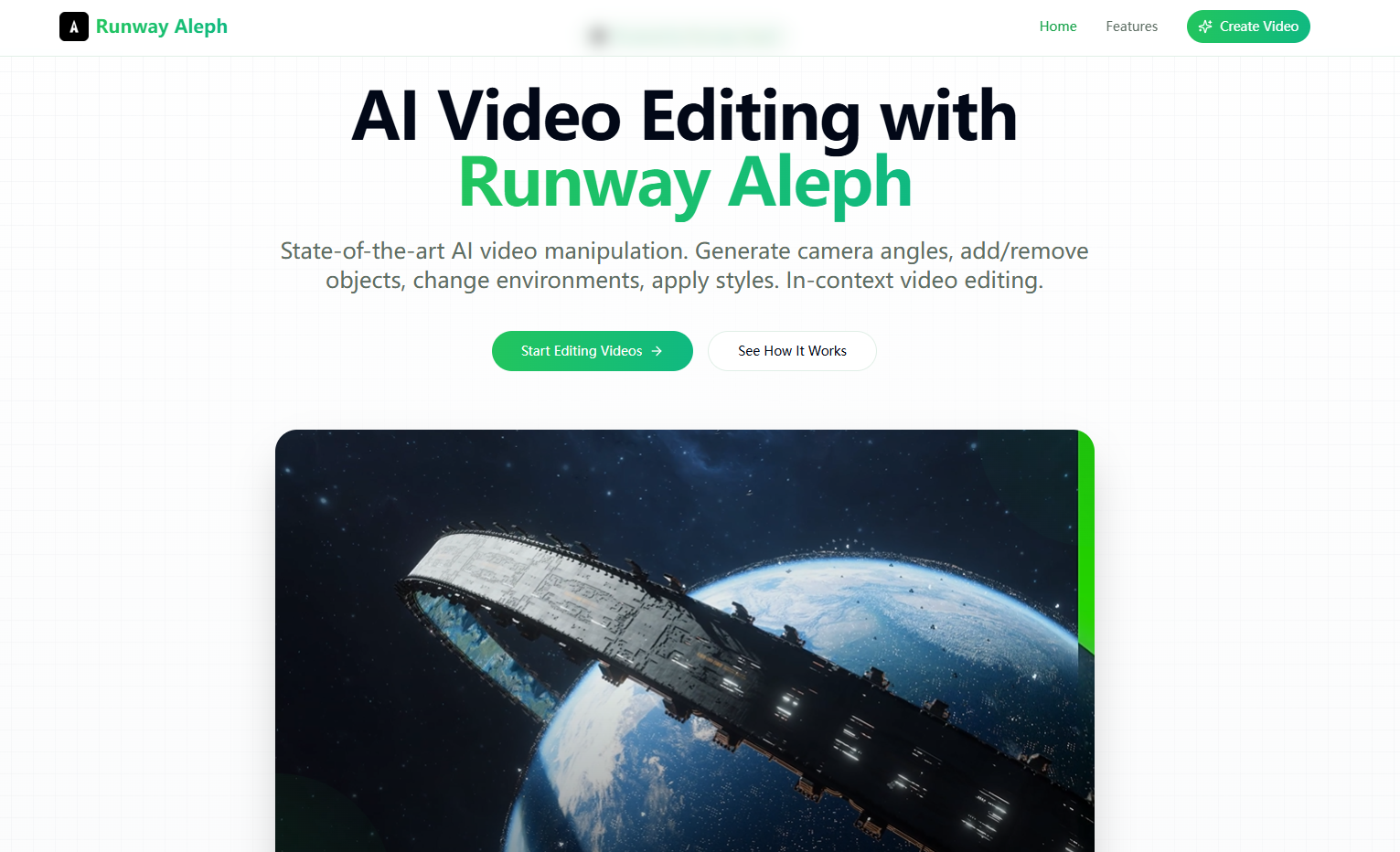 Runway Aleph product screenshot