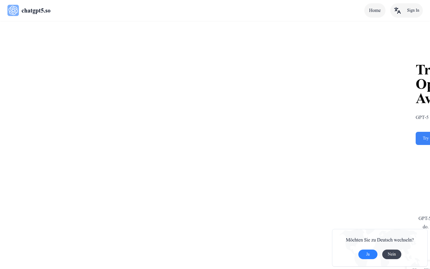 ChatGPT5.so product screenshot