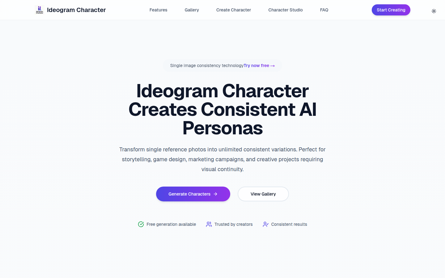 Ideogram Character product screenshot