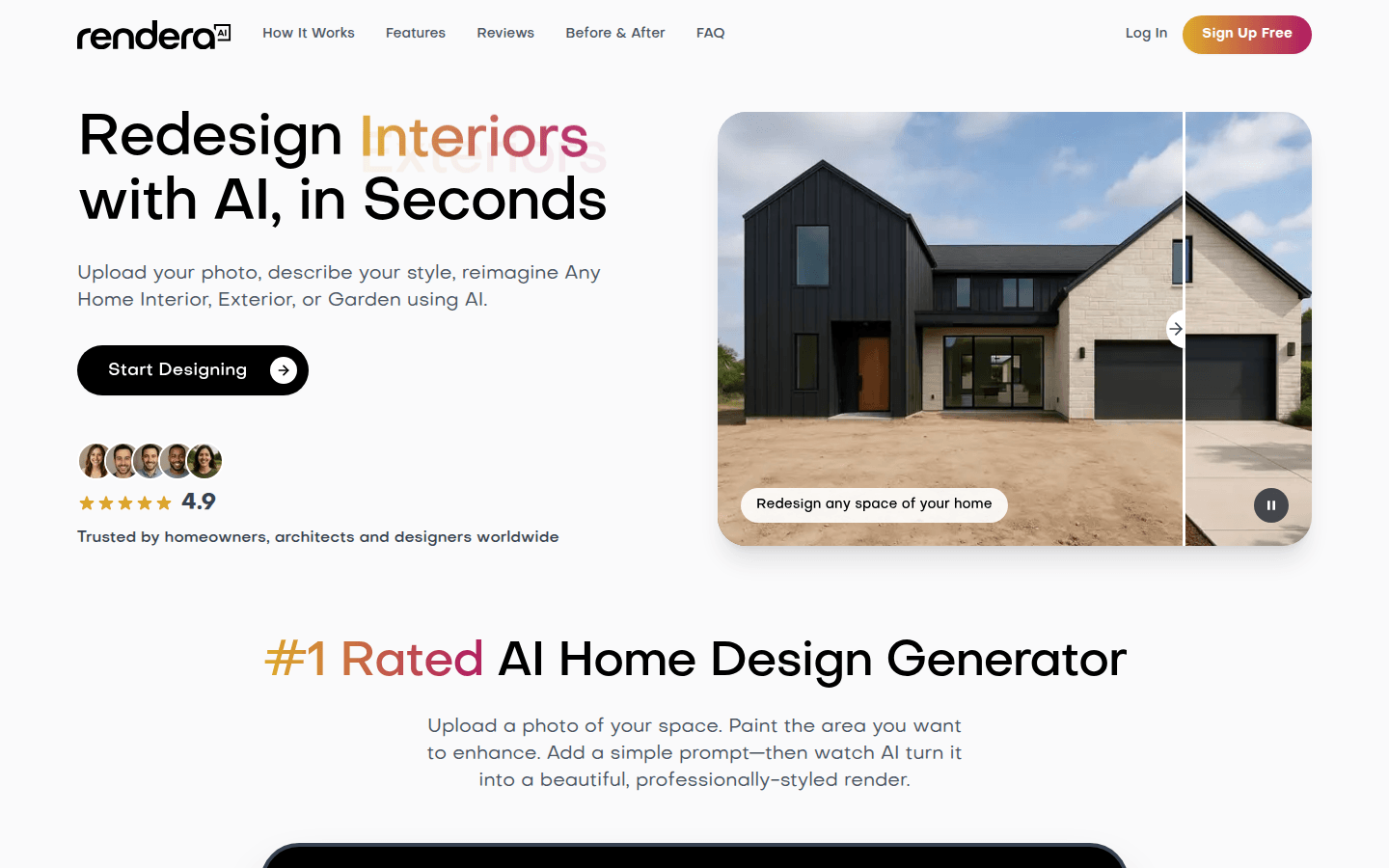 Rendera.ai product screenshot