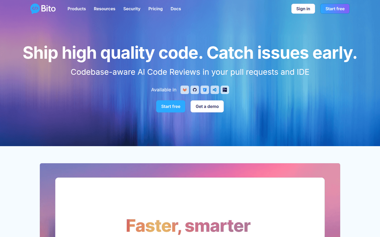 Bito product screenshot
