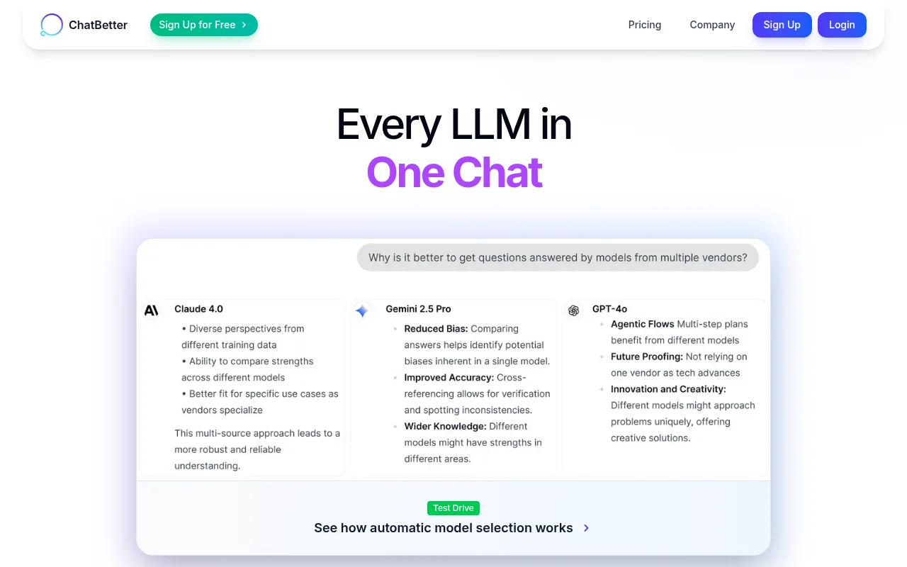 ChatBetter product screenshot