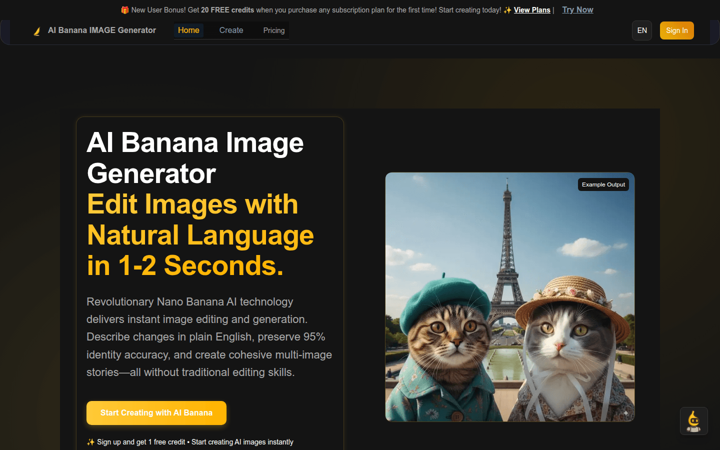 AI Banana product screenshot