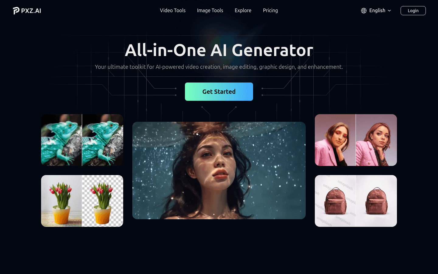 PXZ.AI product screenshot