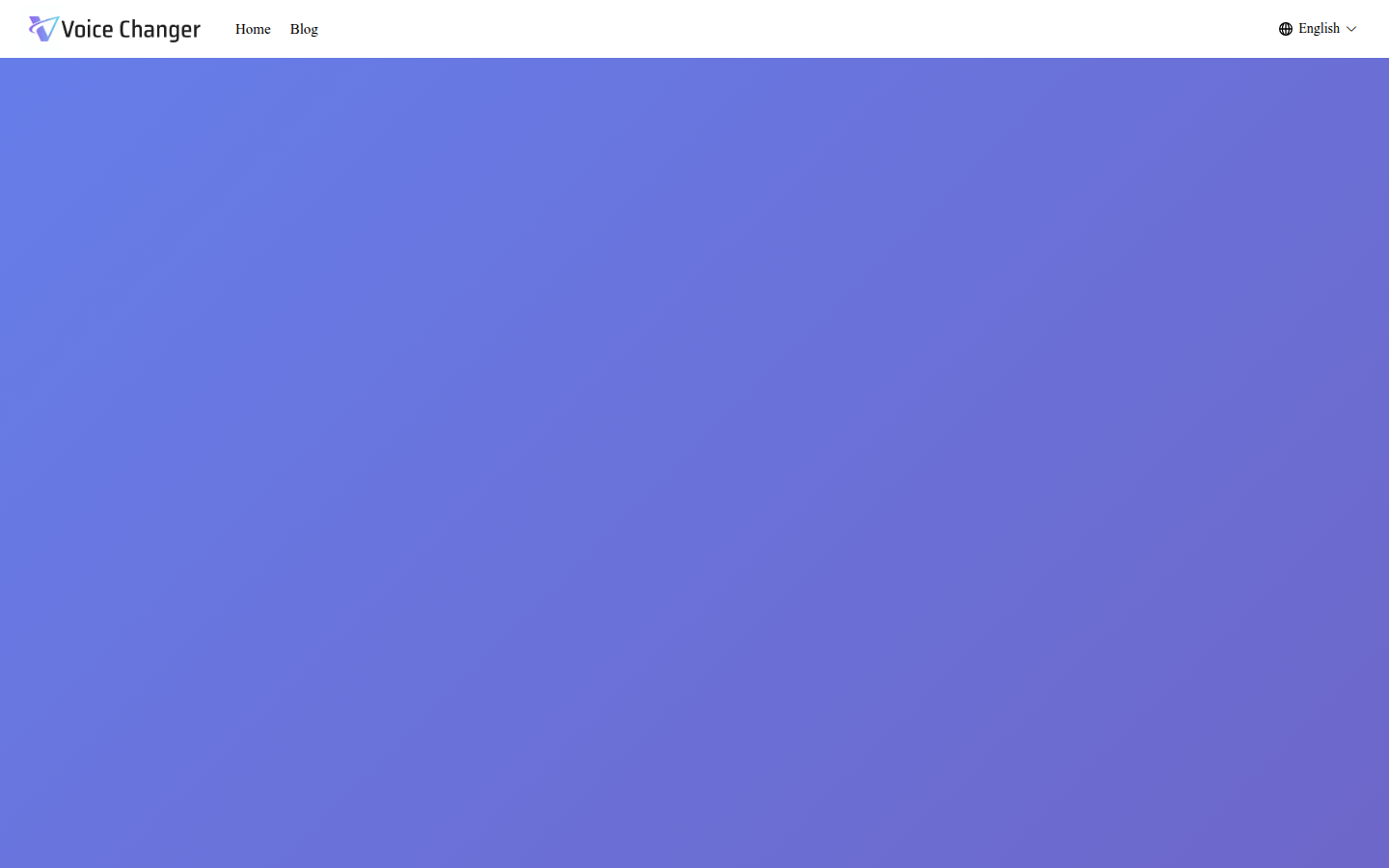 Voice Changer product screenshot