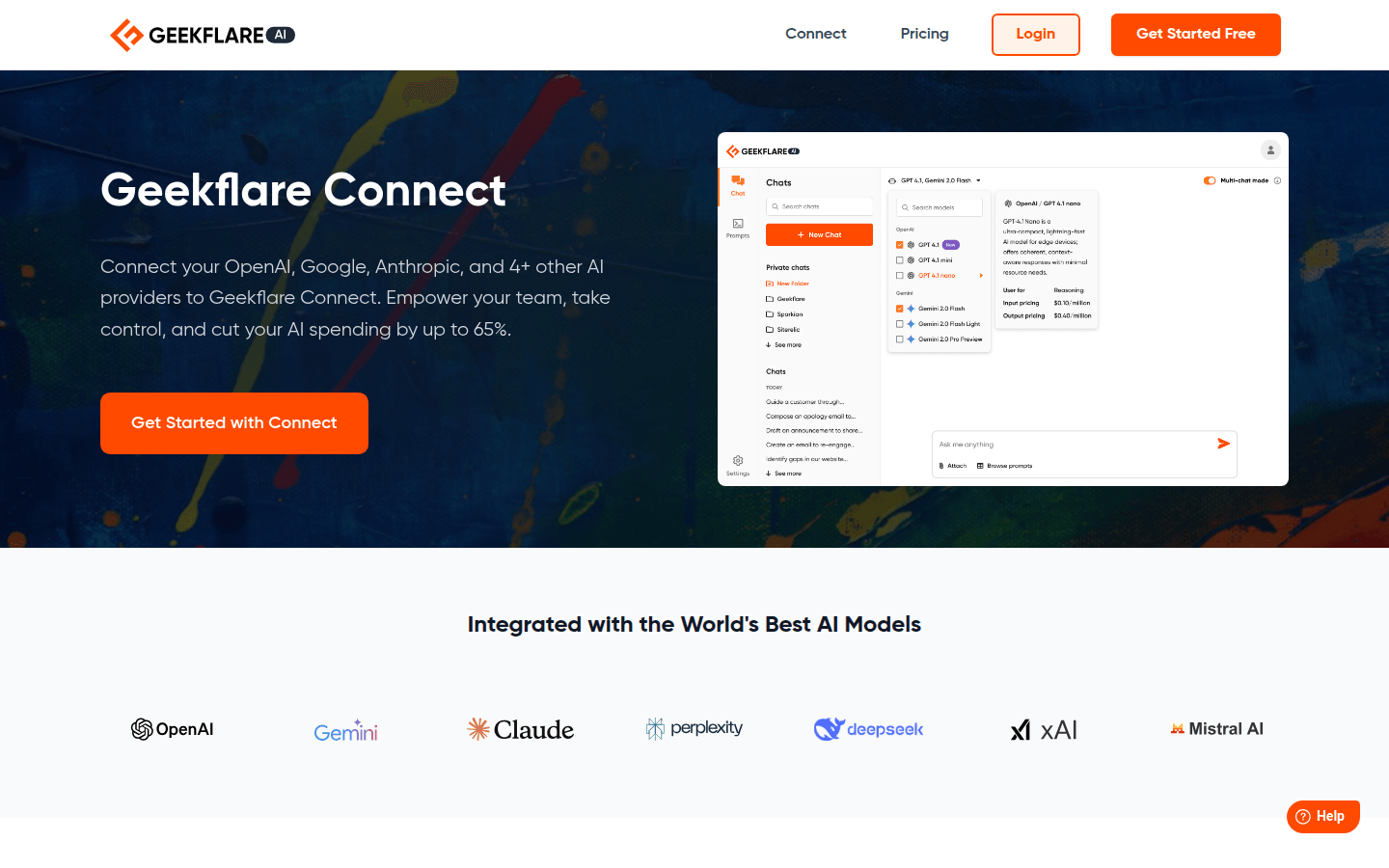 Geekflare Connect product screenshot