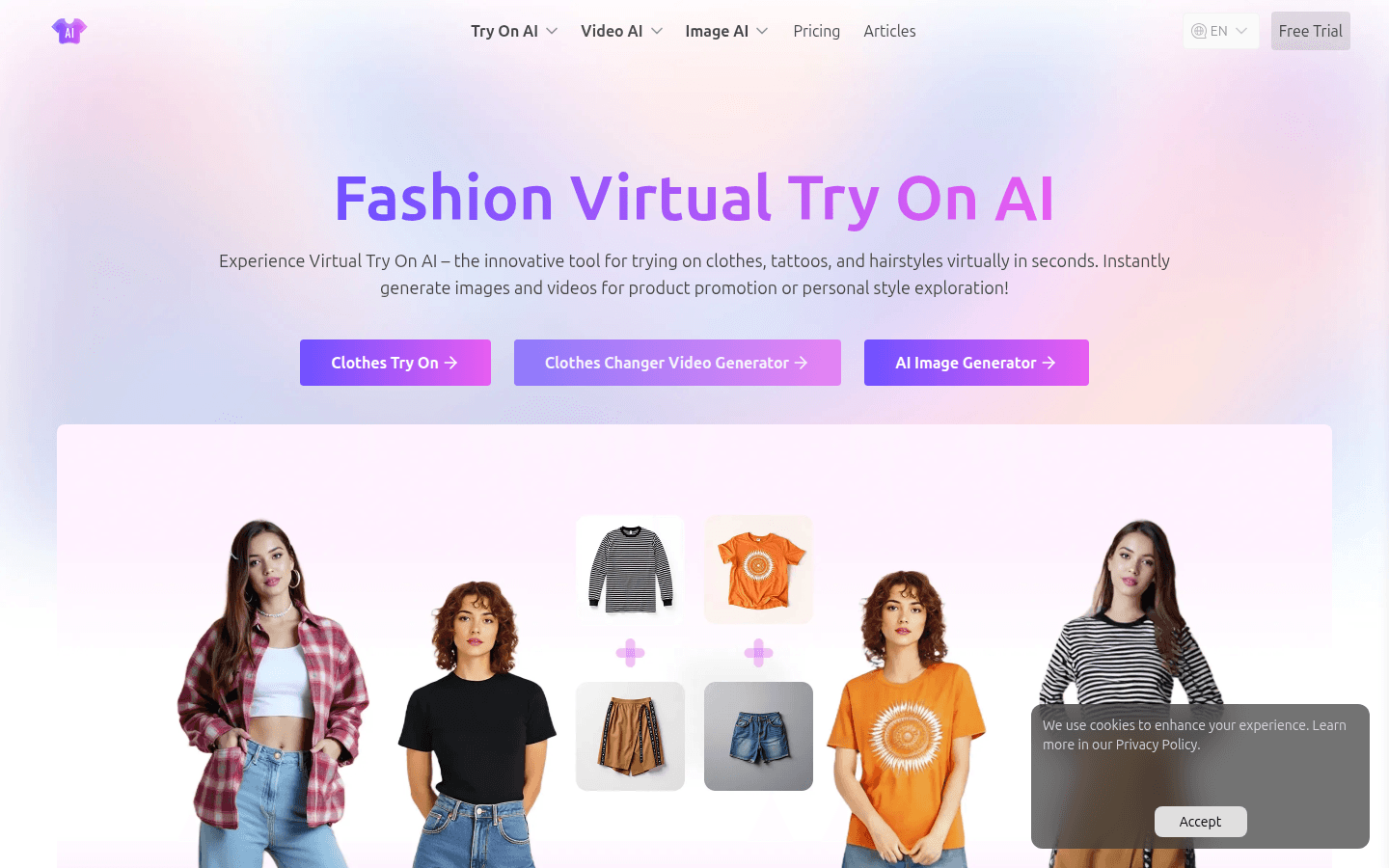 Virtual Try On AI product screenshot