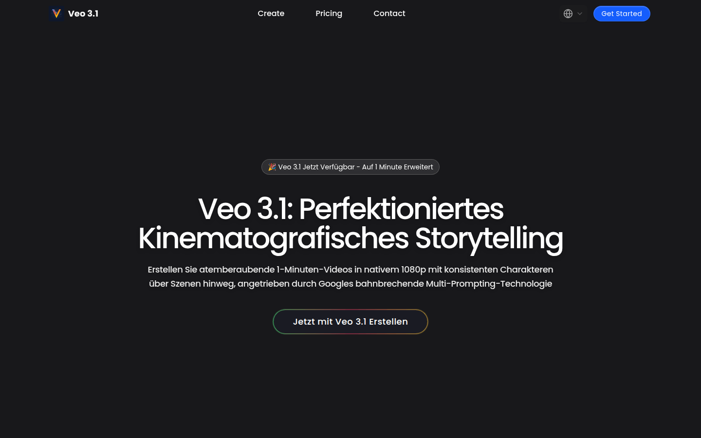 Veo 3.1 AI product screenshot