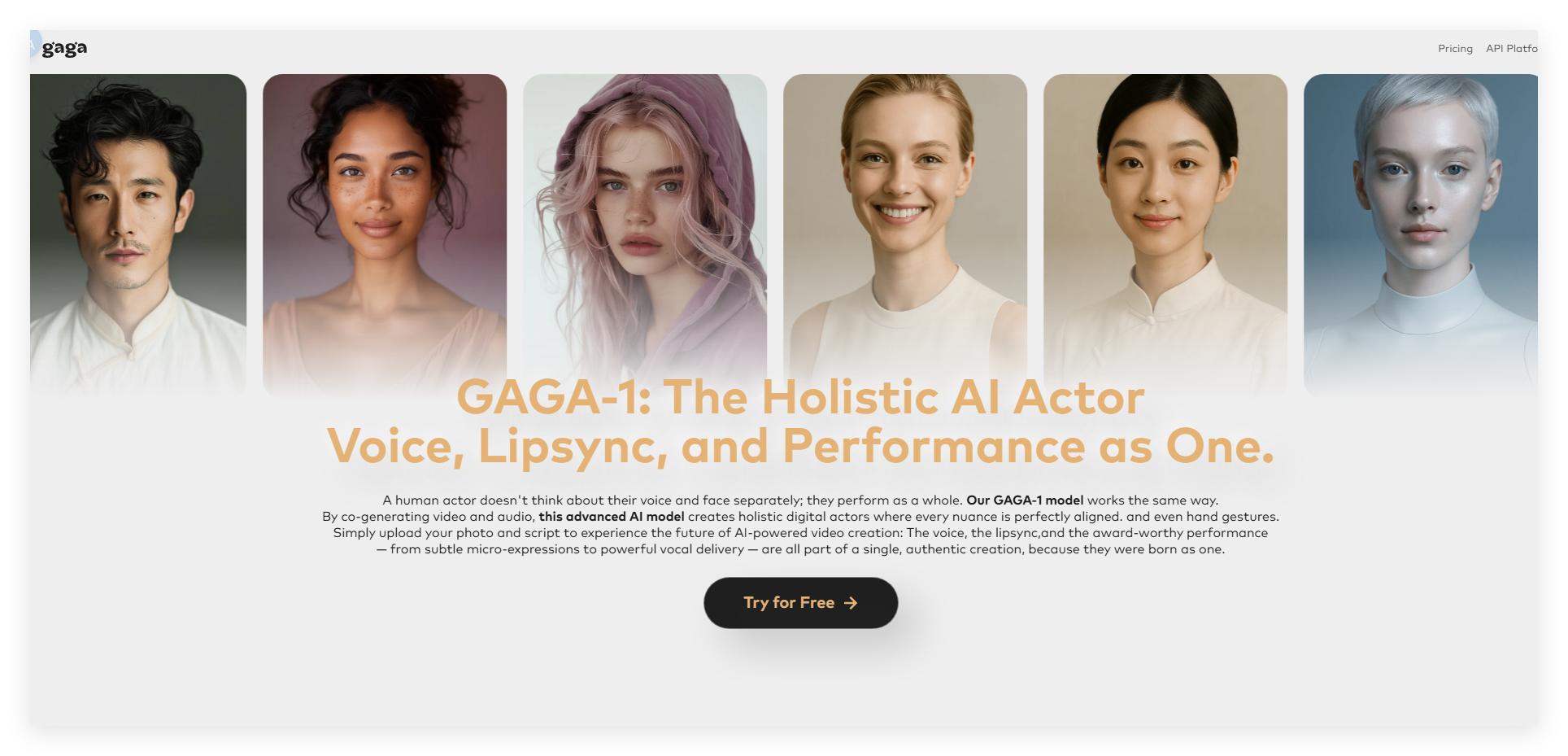 Gaga product screenshot