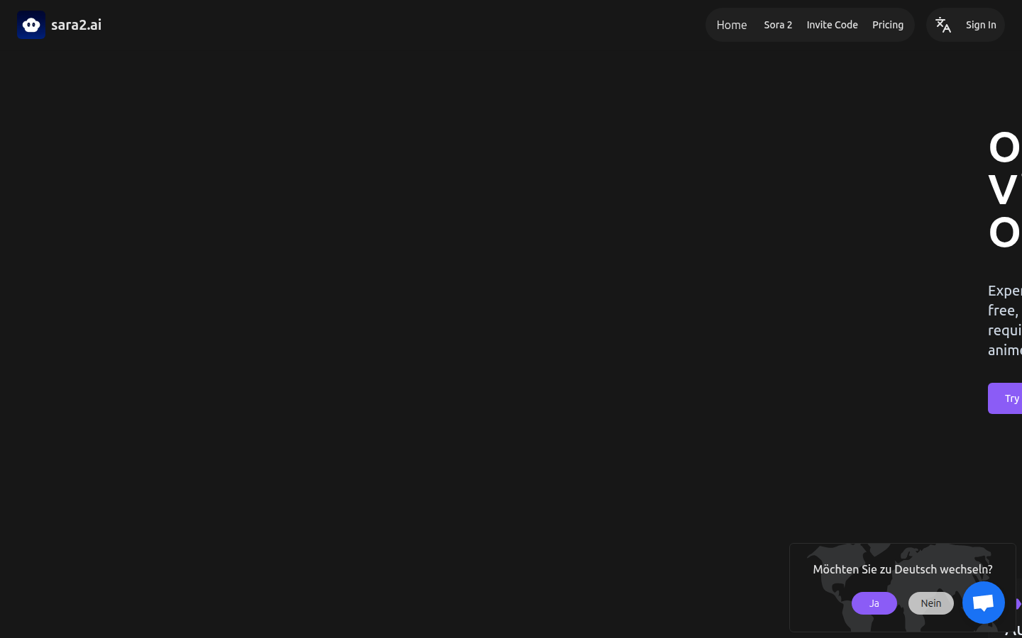 Sara2.ai: Free Sora 2 AI Video Generator Online product screenshot
