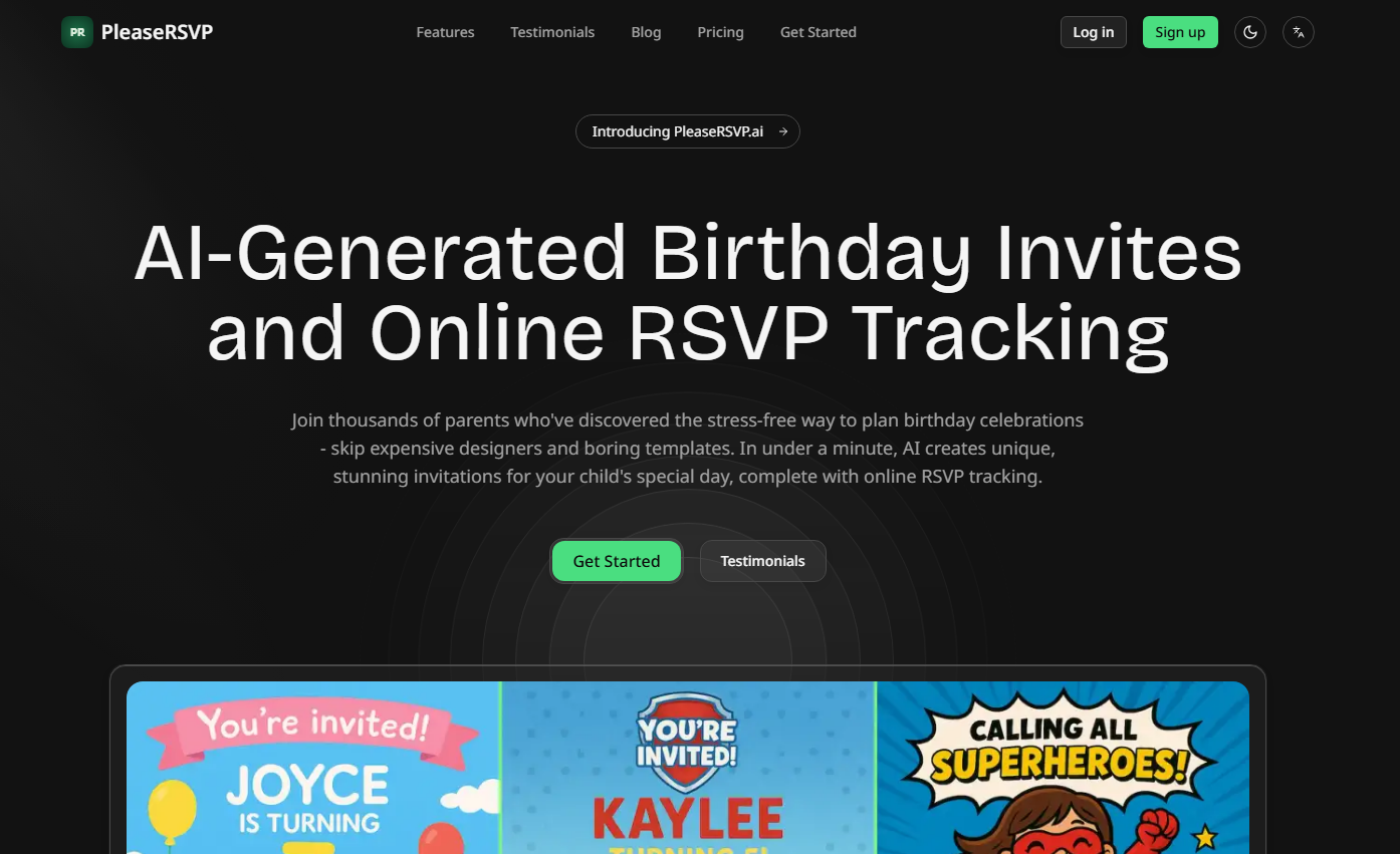 PleaseRSVP product screenshot