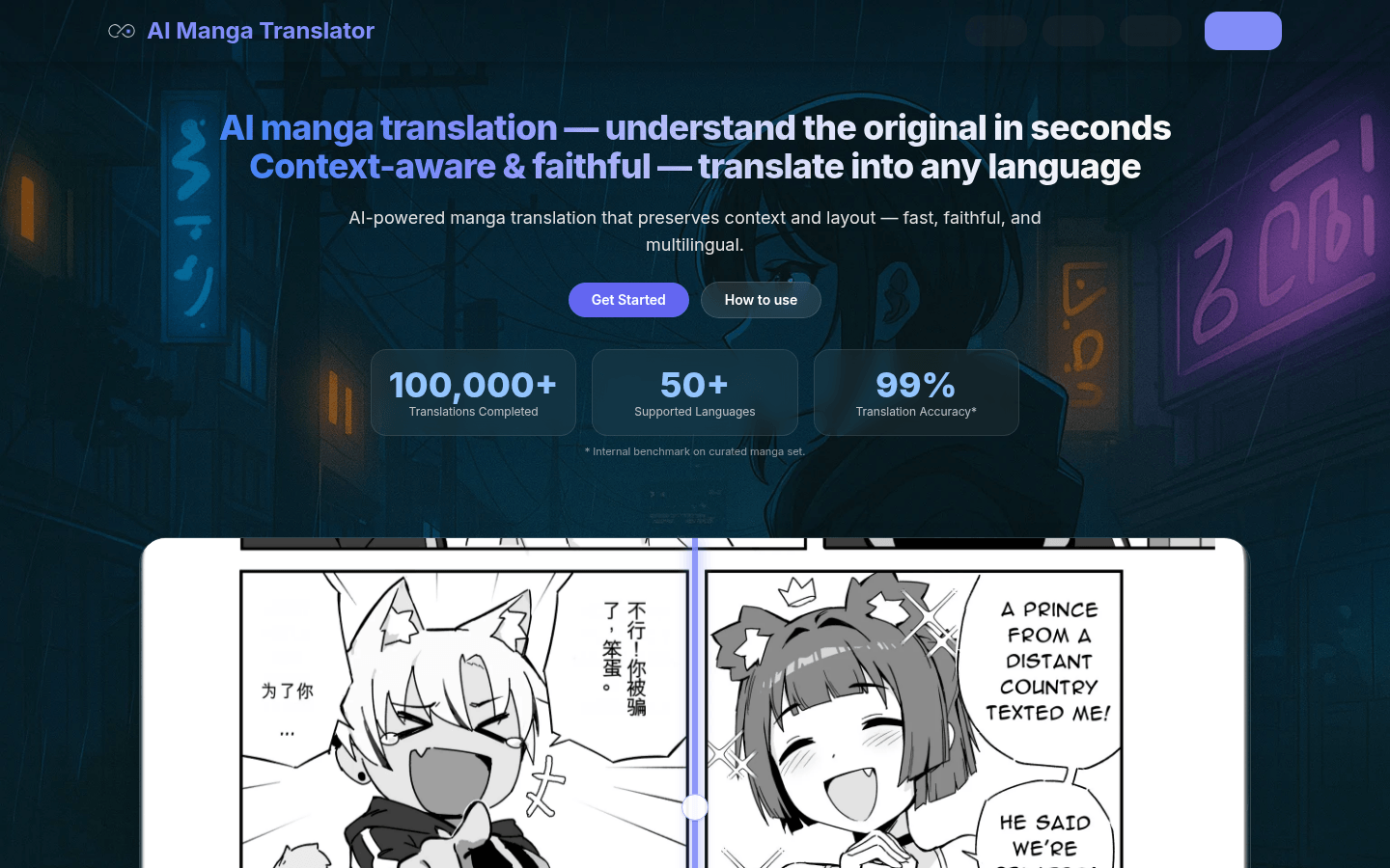AI Manga Translator—Fast, Accurate, Multilingual OCR product screenshot