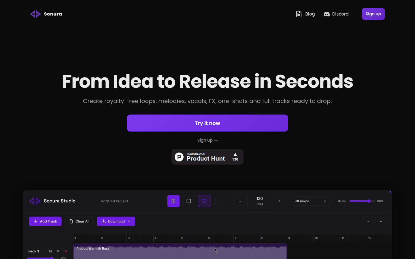 Sonura Studio product screenshot