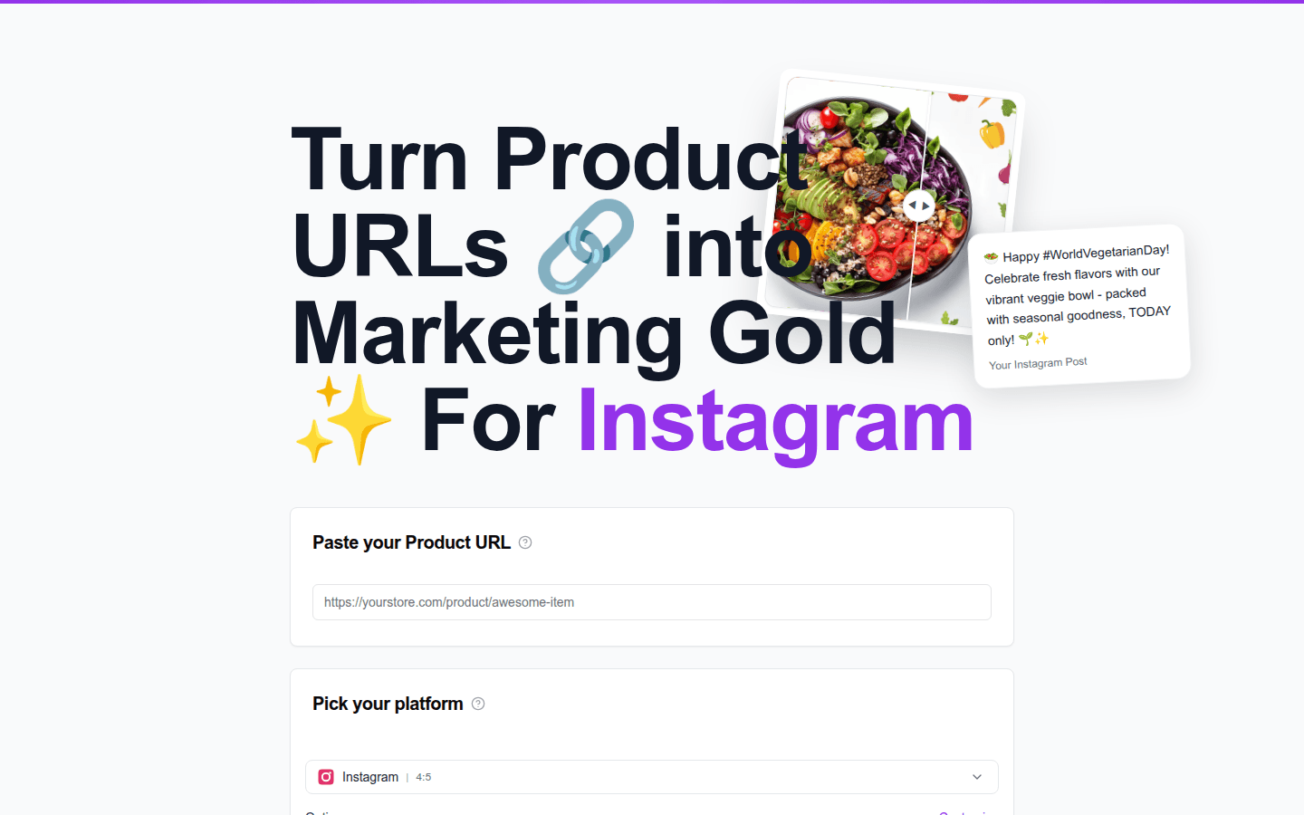 Marketing Gold product screenshot