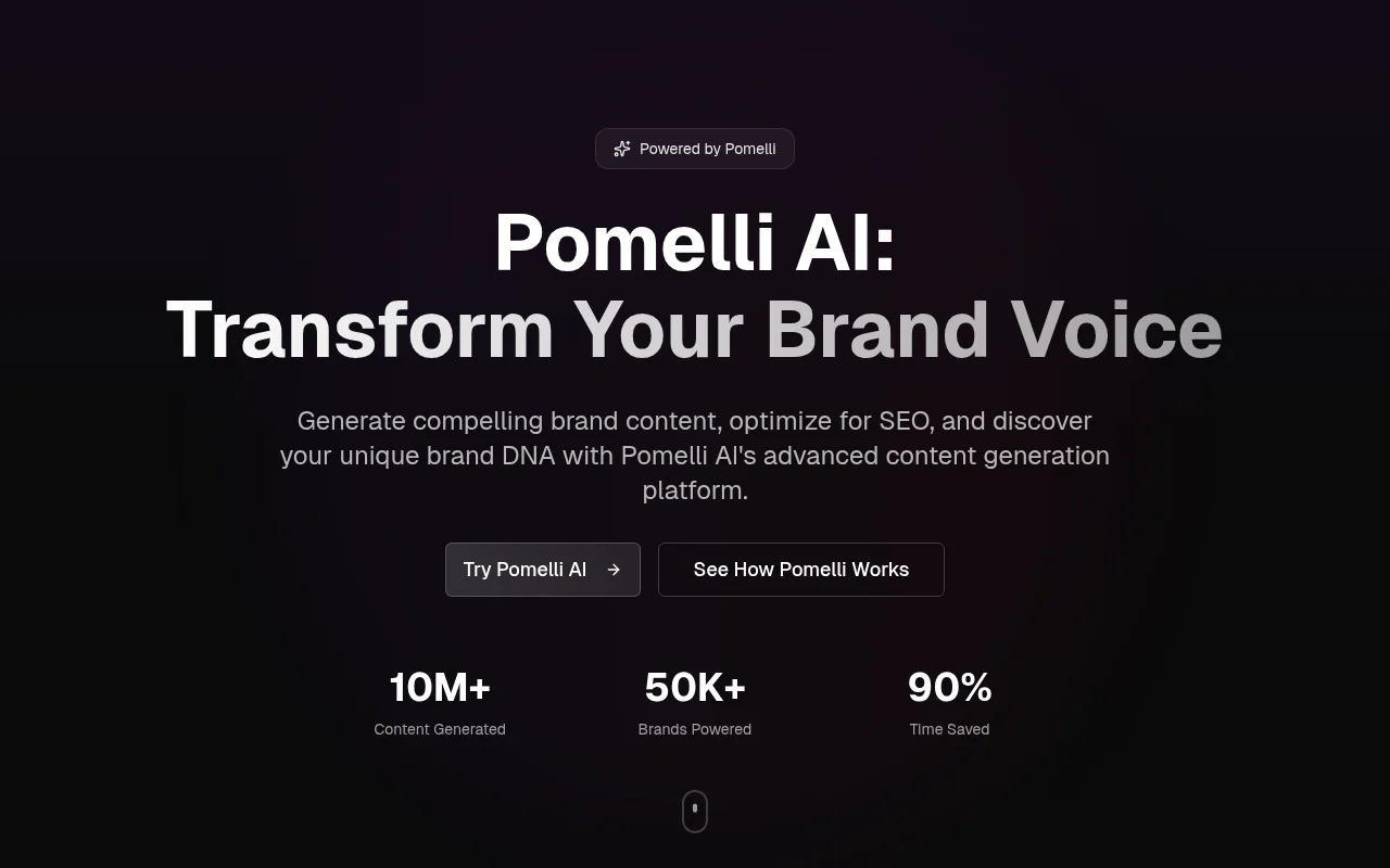Pomelli AI product screenshot