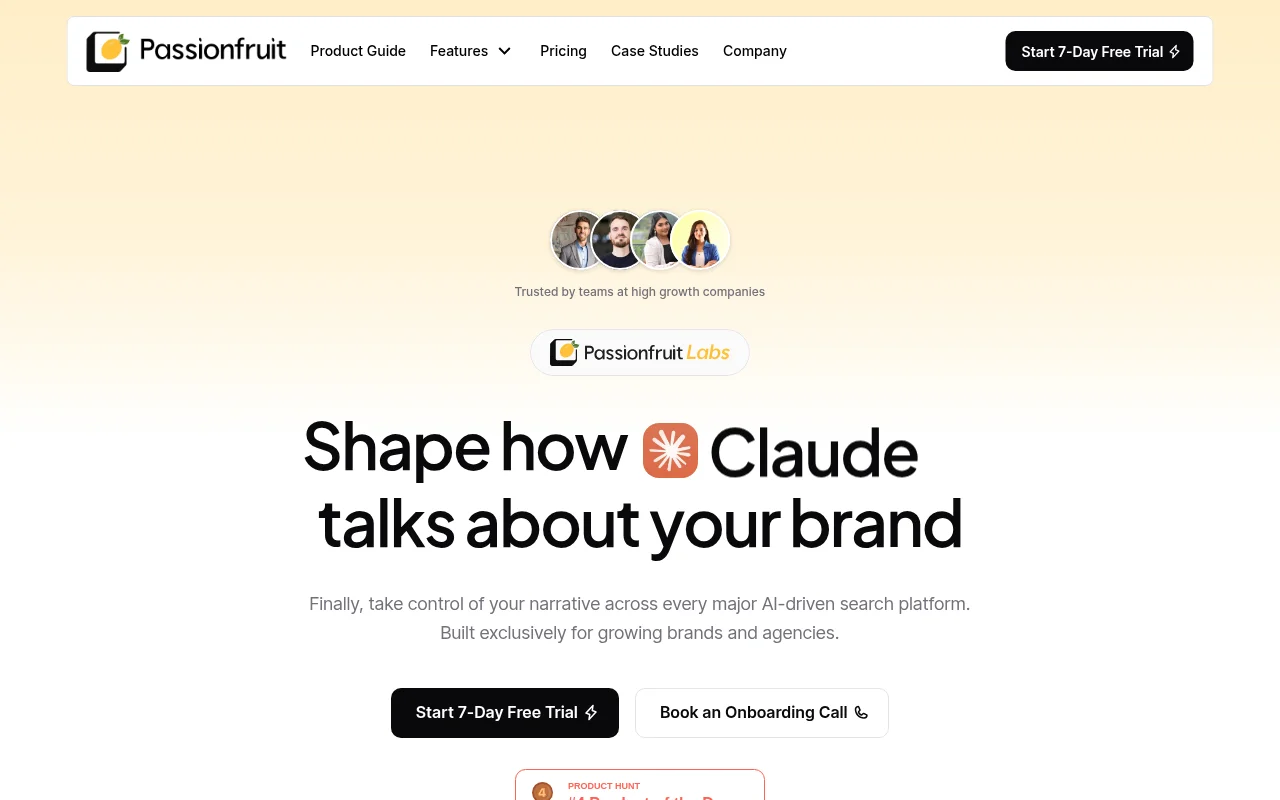 Passionfruit Labs product screenshot