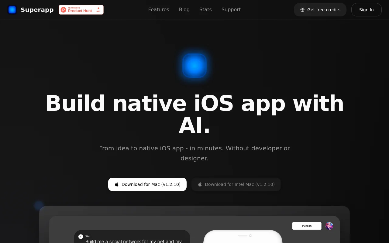 Superapp product screenshot