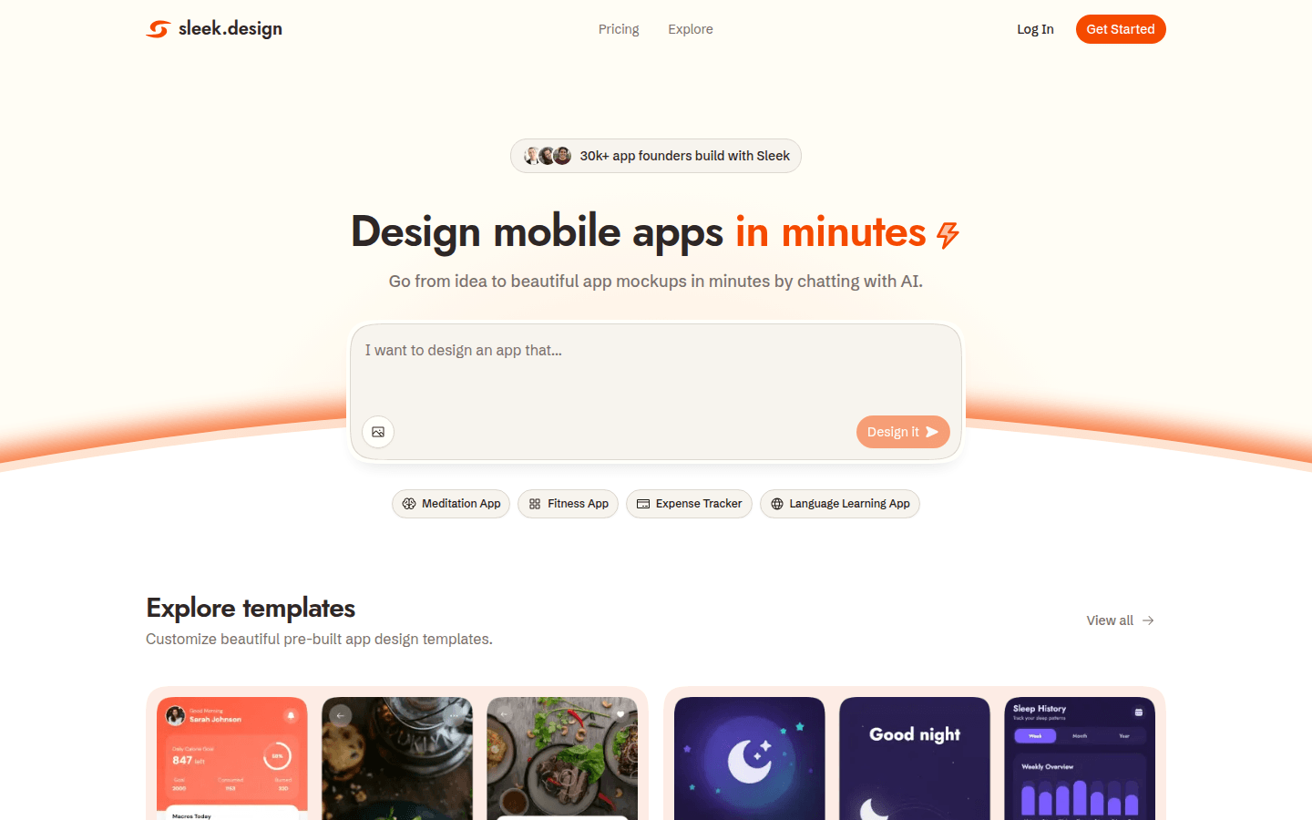 sleek.design product screenshot