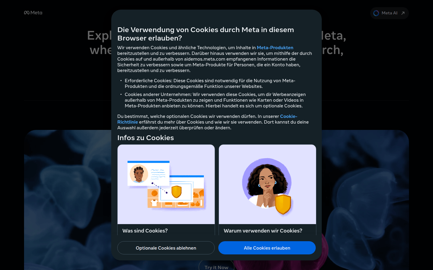 Meta AI Demos product screenshot