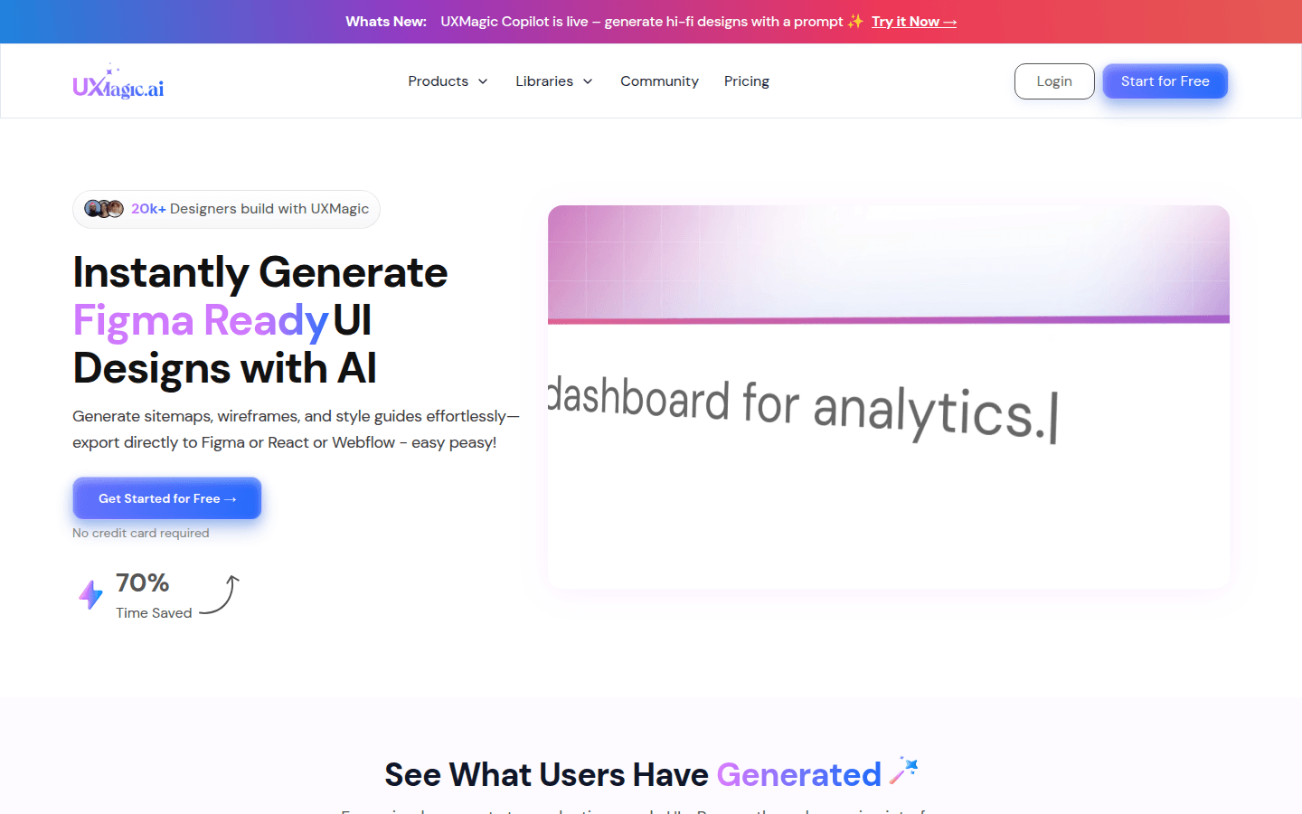 UX Magic product screenshot